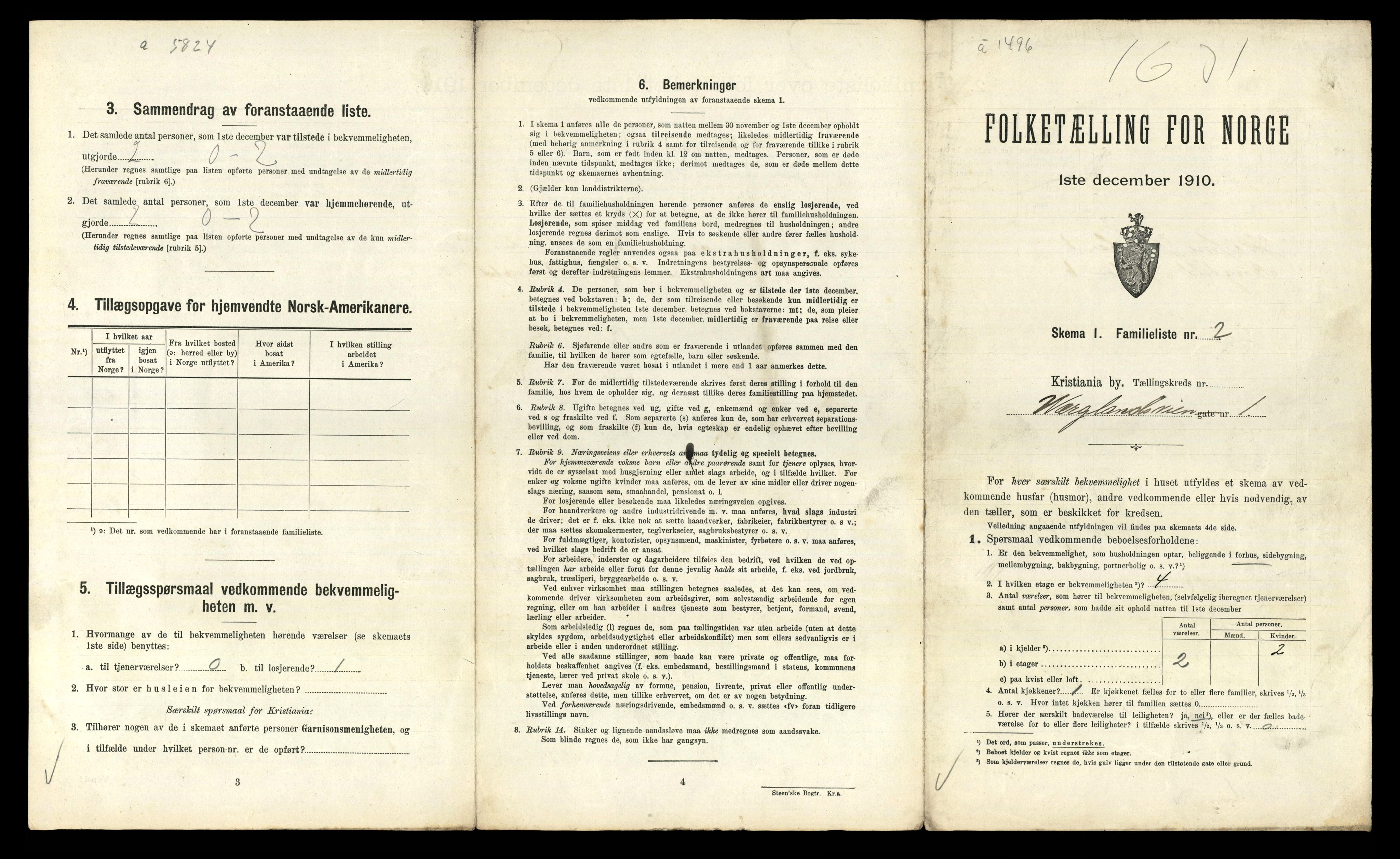 RA, 1910 census for Kristiania, 1910, p. 122797