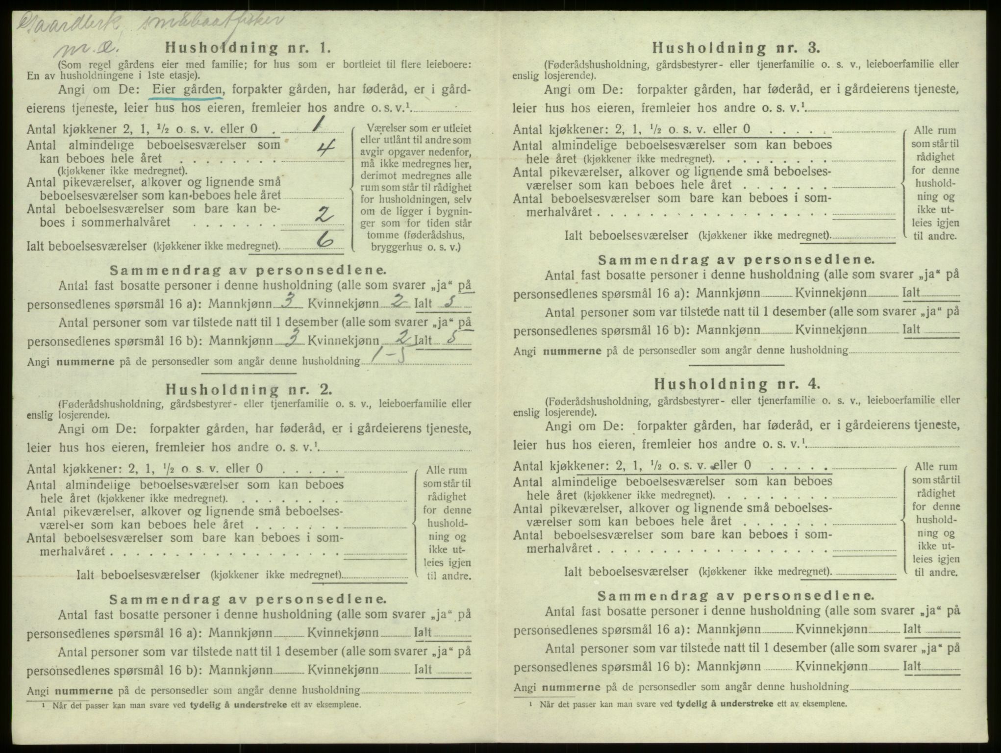 SAB, 1920 census for Selje, 1920, p. 675