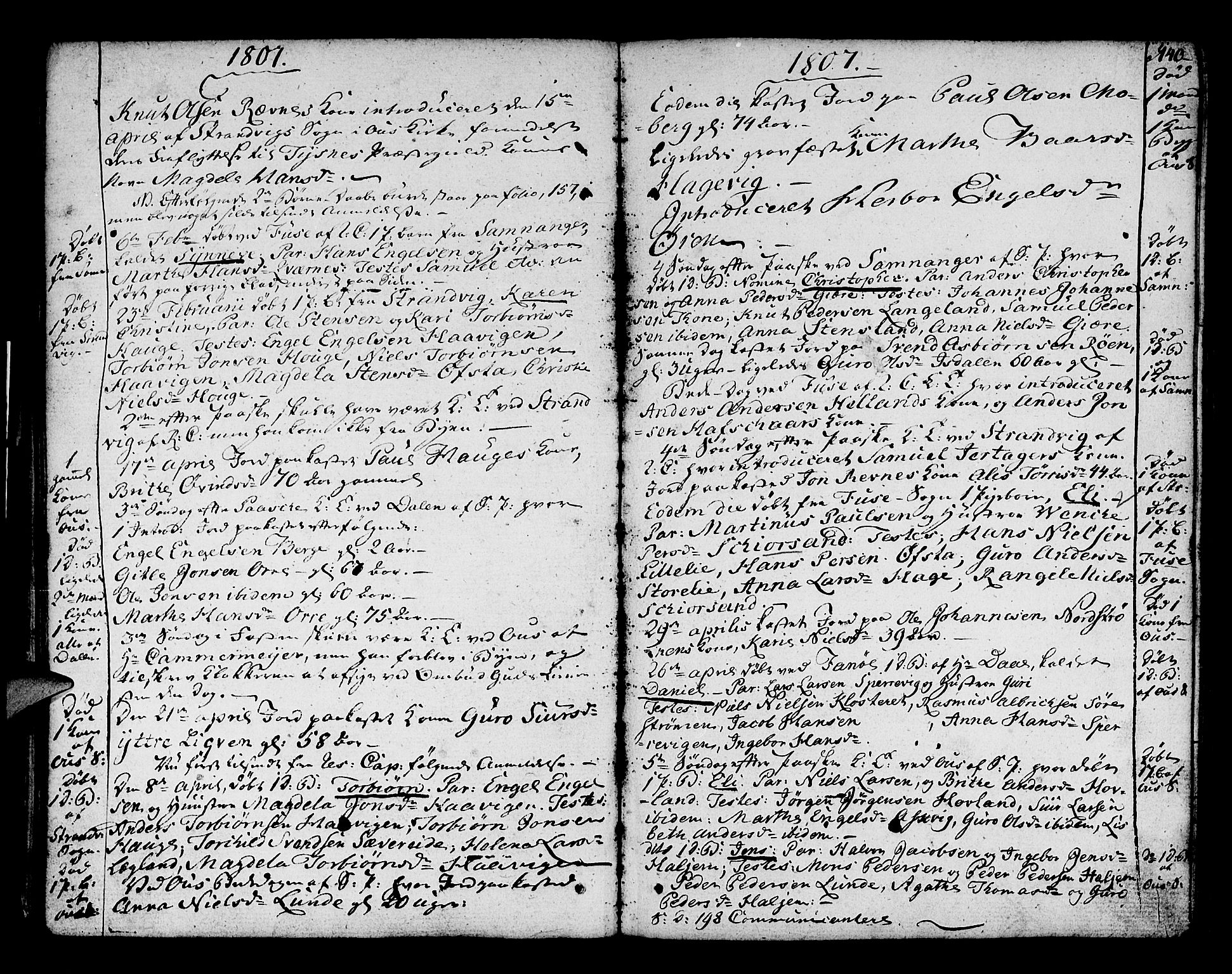 Os sokneprestembete, AV/SAB-A-99929: Parish register (official) no. A 11, 1789-1815, p. 140