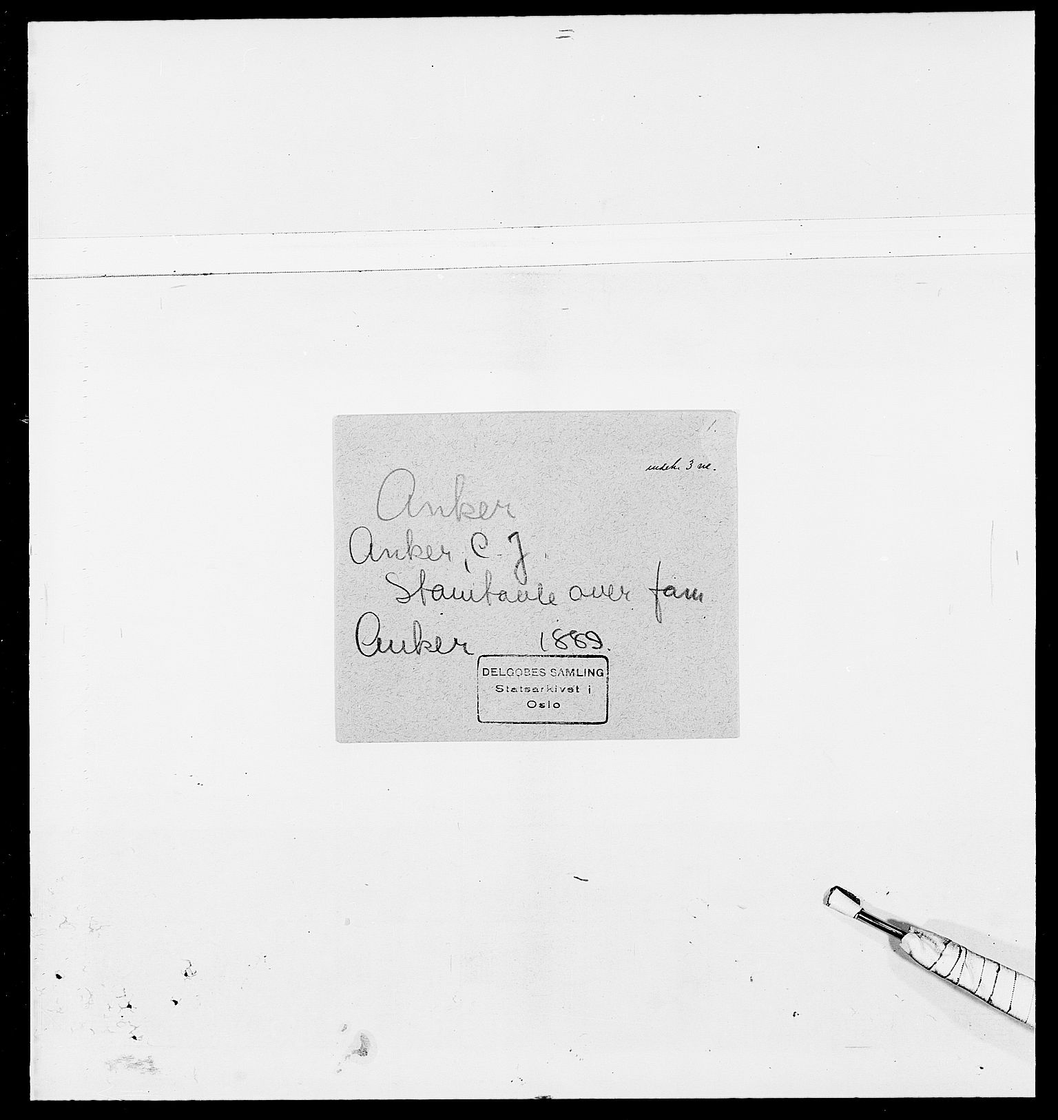 Delgobe, Charles Antoine - samling, SAO/PAO-0038/D/Da/L0002: Anker, Ancher - Bauner, p. 161