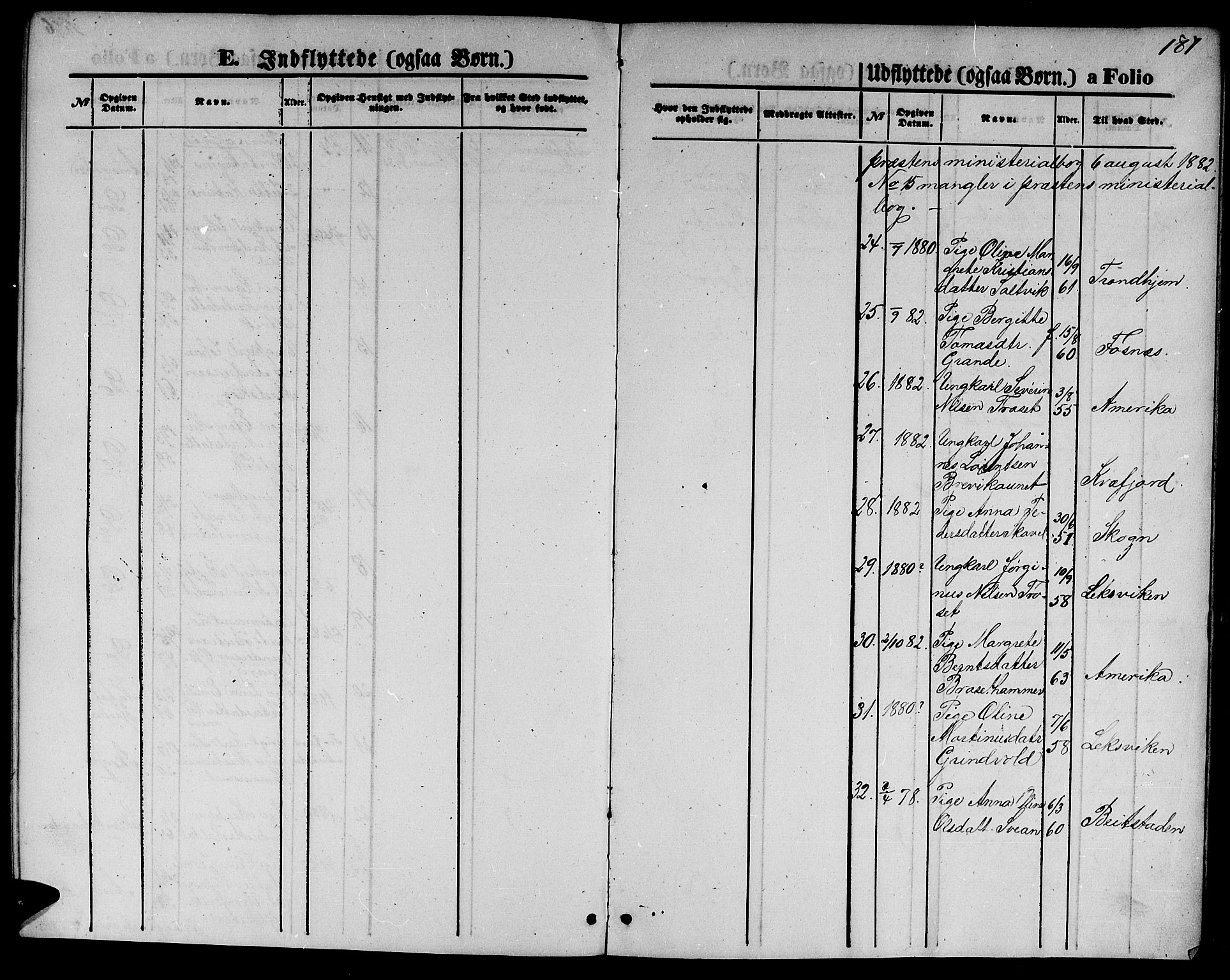 Ministerialprotokoller, klokkerbøker og fødselsregistre - Nord-Trøndelag, AV/SAT-A-1458/733/L0326: Parish register (copy) no. 733C01, 1871-1887, p. 187