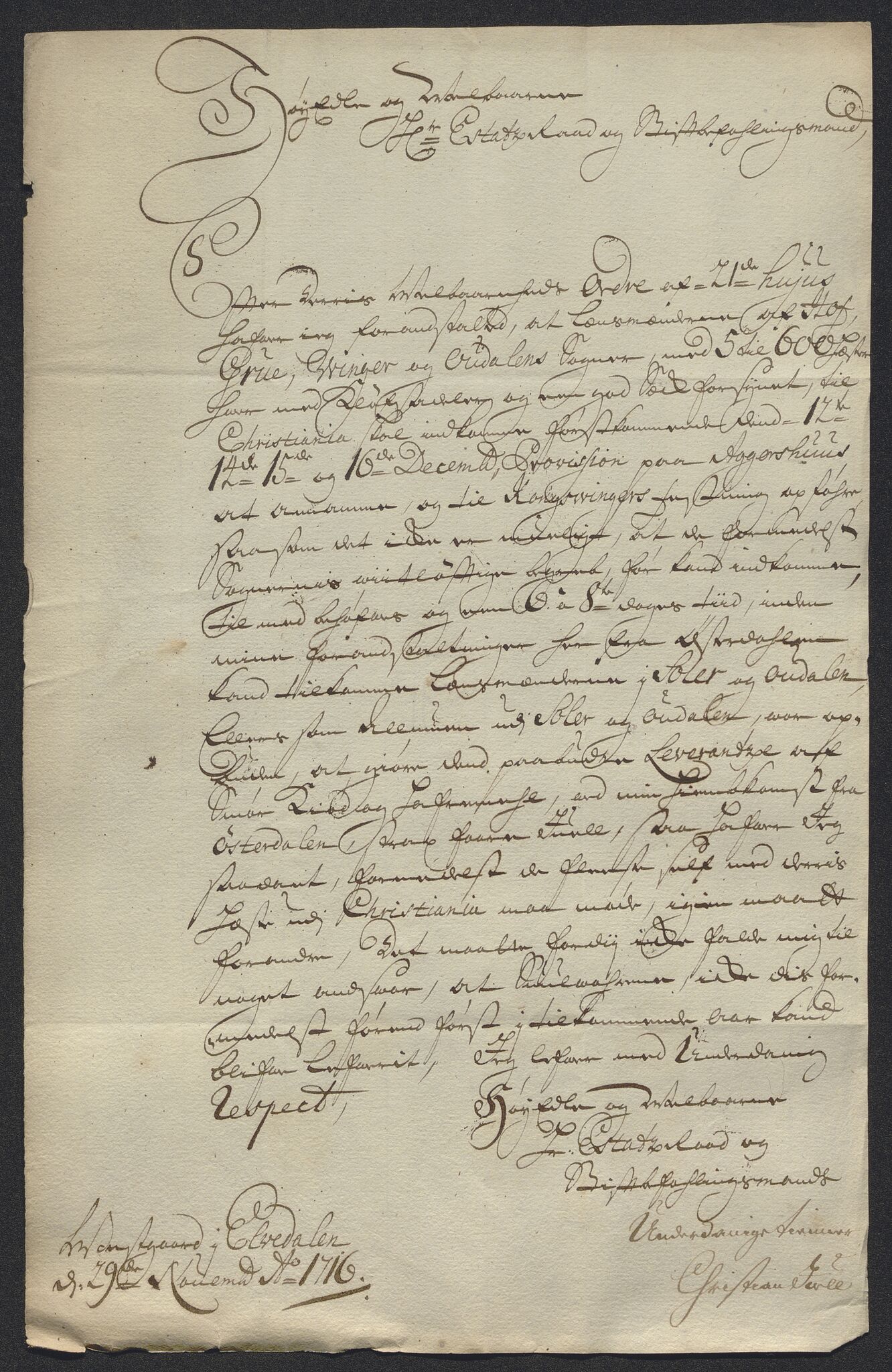 Kristiania stiftamt, AV/SAO-A-10386/E/Ed/Ede/L0005: Fogder, 1716, p. 133