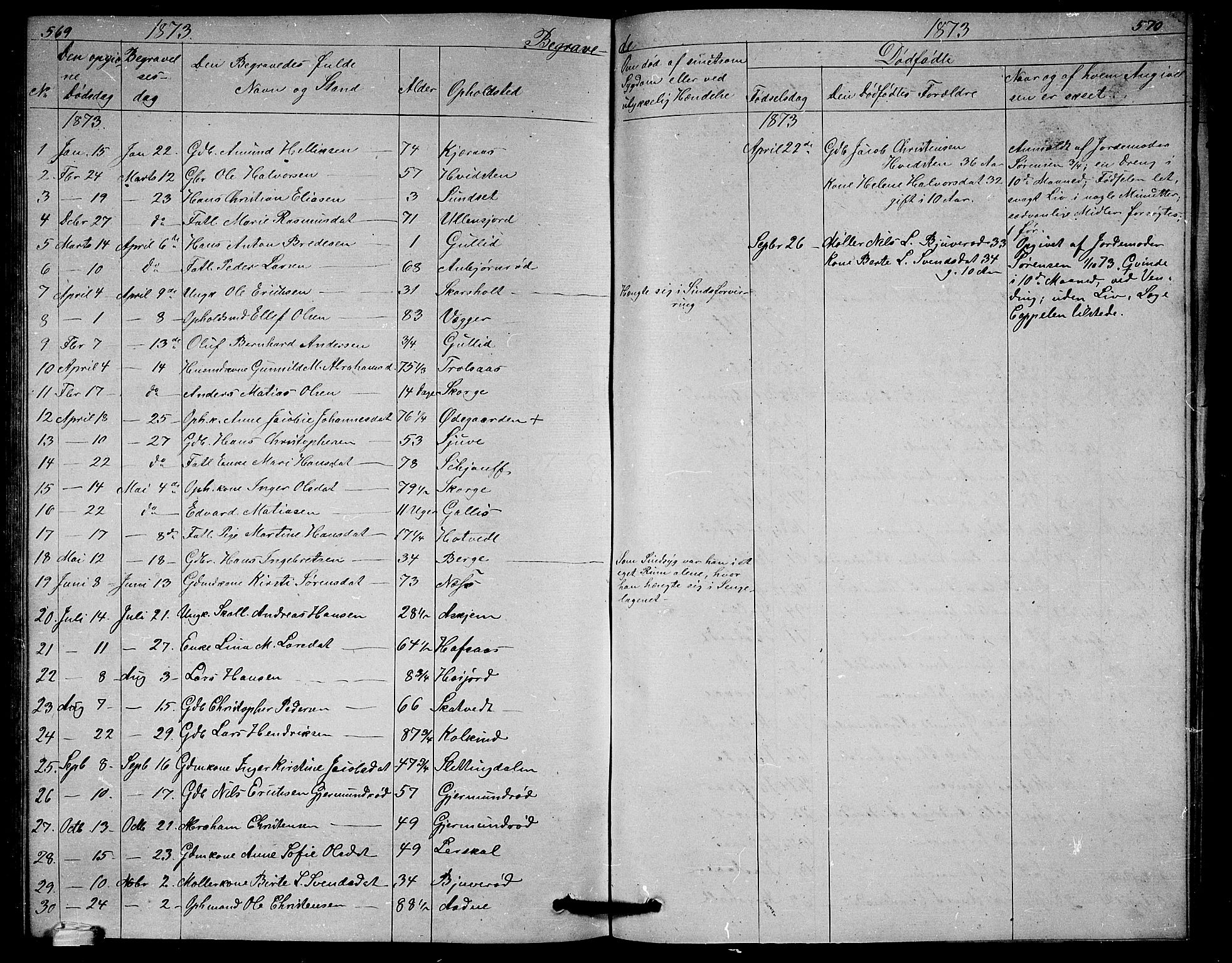 Andebu kirkebøker, SAKO/A-336/G/Ga/L0004: Parish register (copy) no. I 4, 1868-1882, p. 569-570