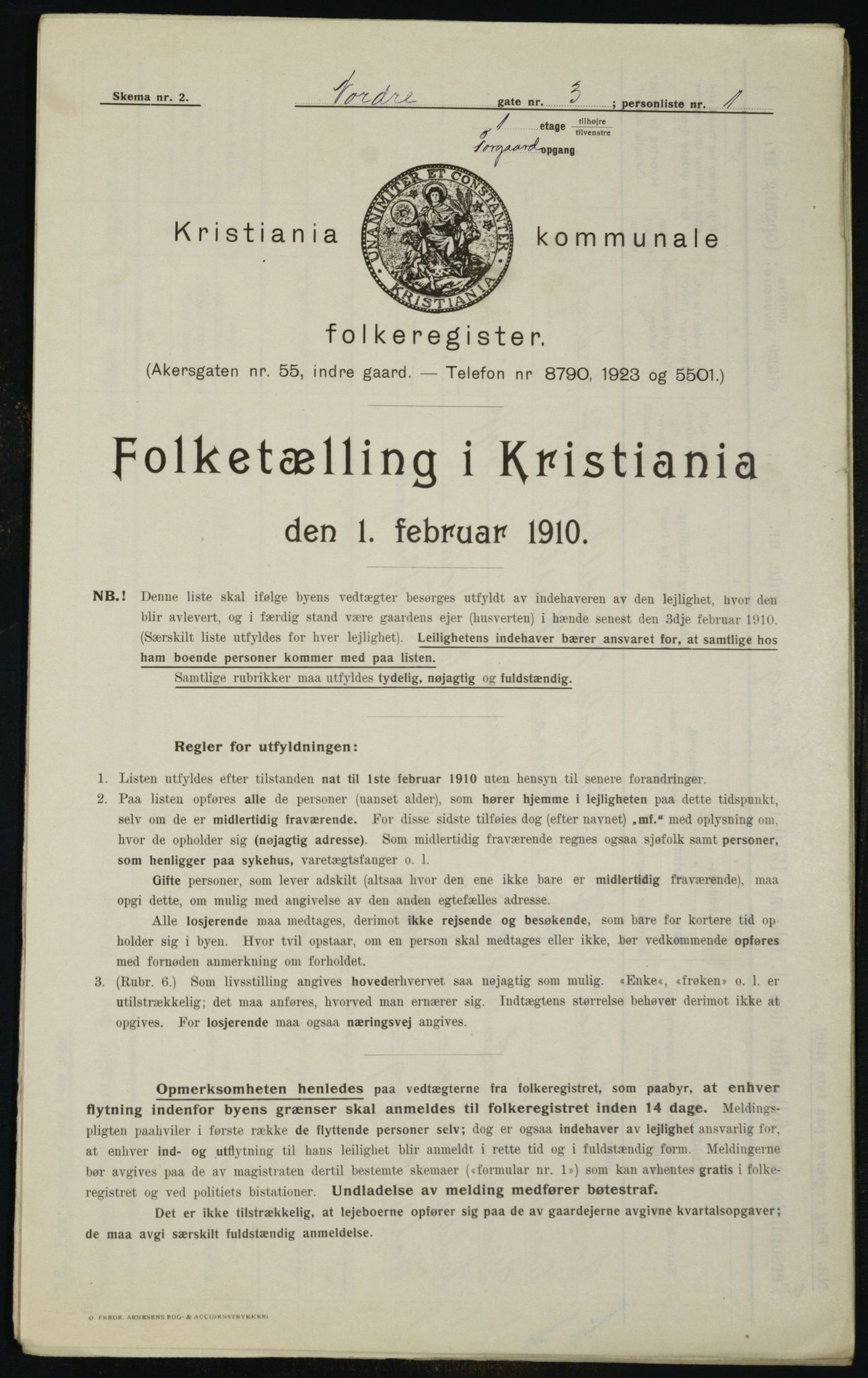 OBA, Municipal Census 1910 for Kristiania, 1910, p. 70969