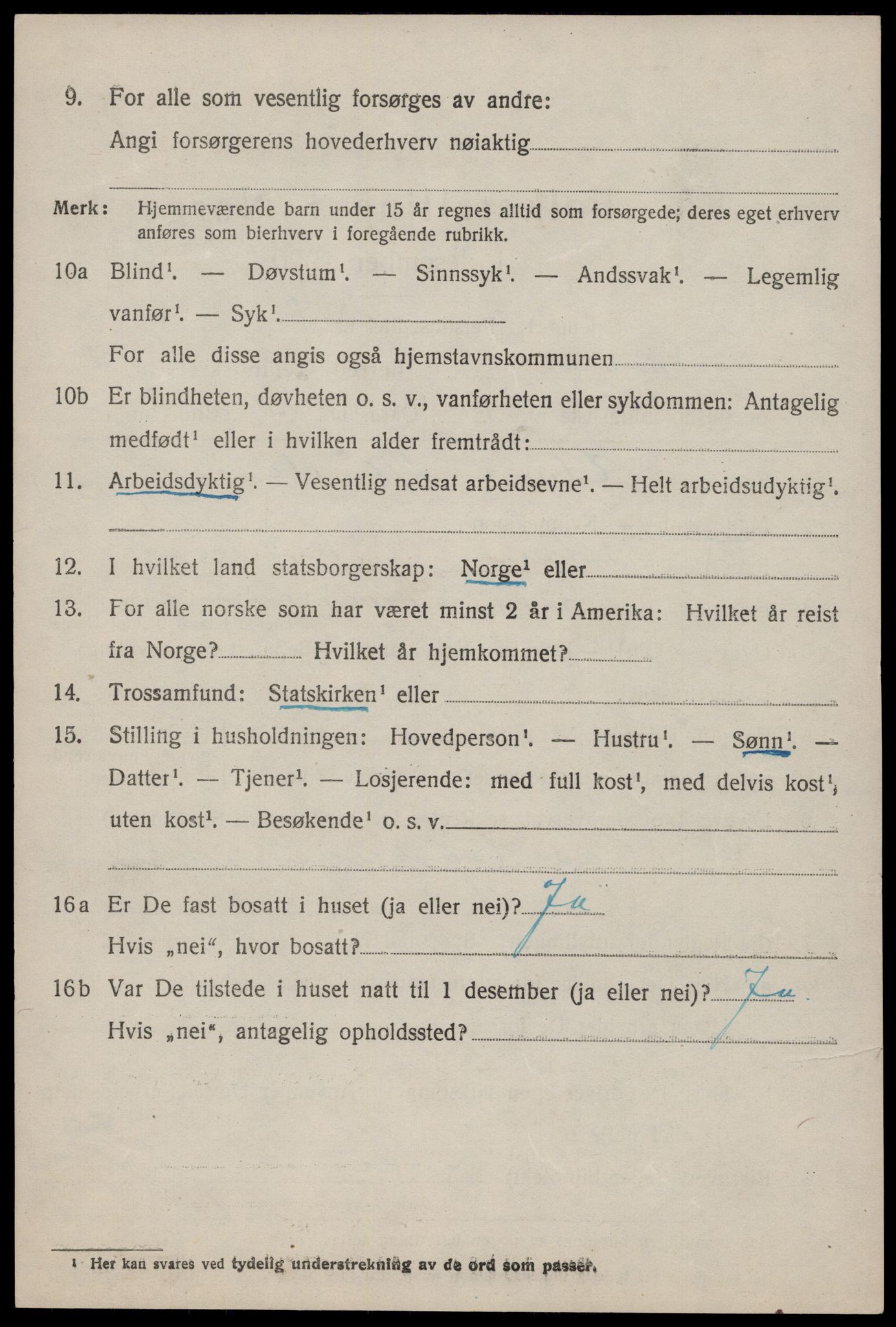 SAST, 1920 census for Skjold, 1920, p. 1703