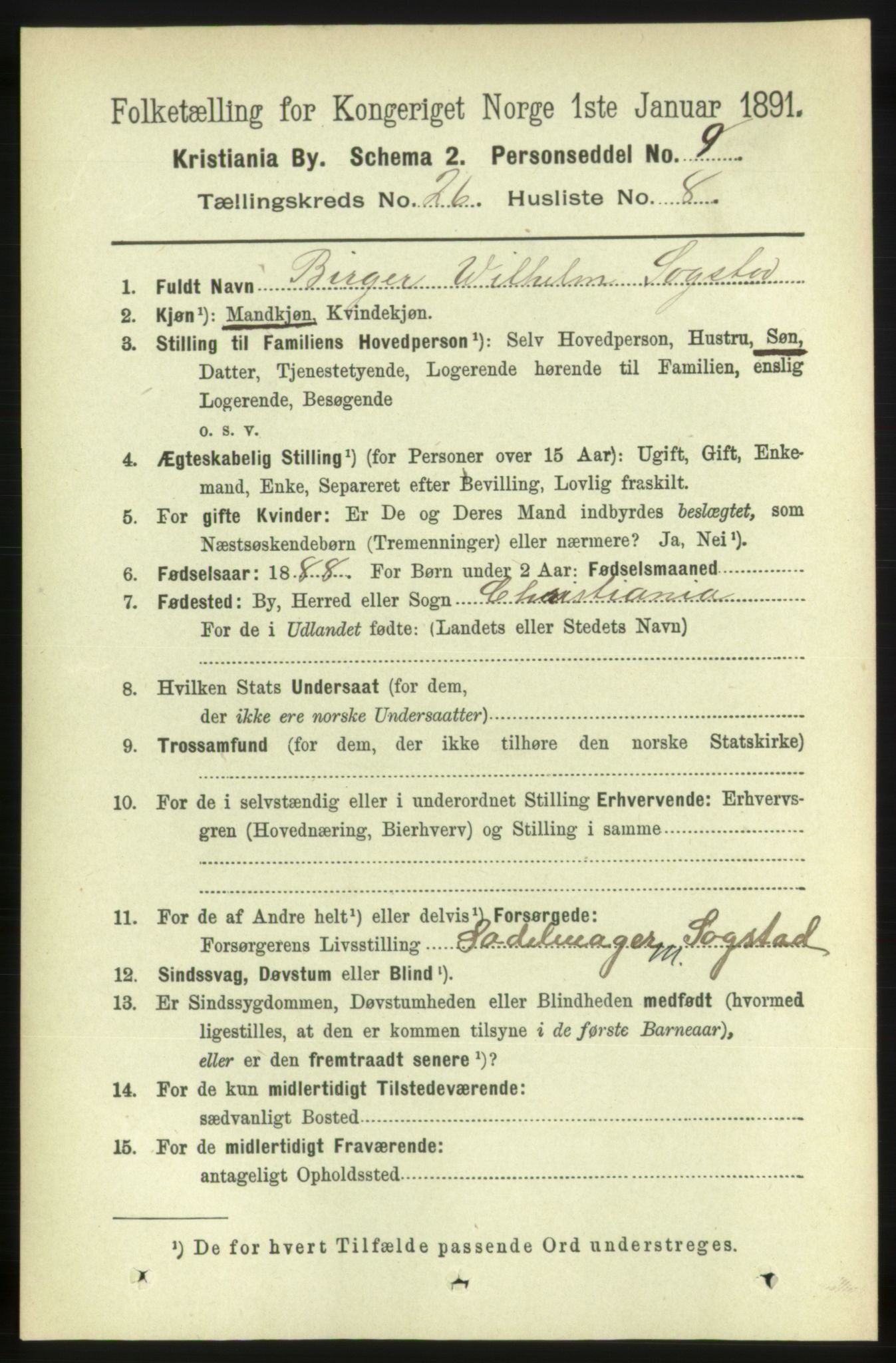 RA, 1891 census for 0301 Kristiania, 1891, p. 13220