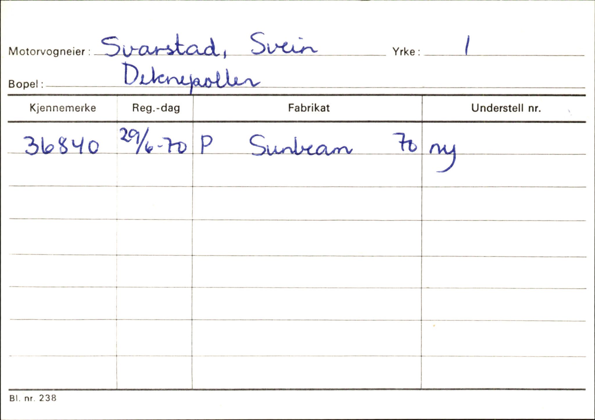 Statens vegvesen, Sogn og Fjordane vegkontor, AV/SAB-A-5301/4/F/L0145: Registerkort Vågsøy S-Å. Årdal I-P, 1945-1975, p. 308