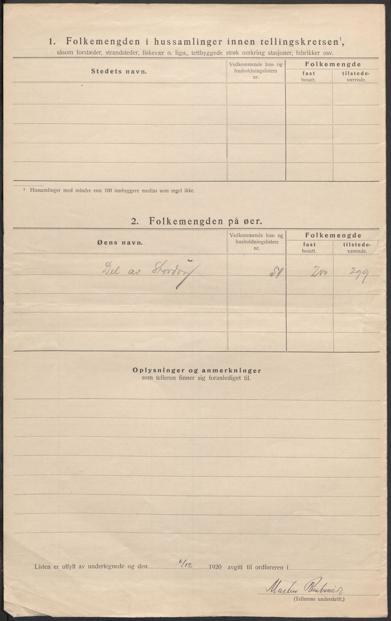 SAB, 1920 census for Fitjar, 1920, p. 43