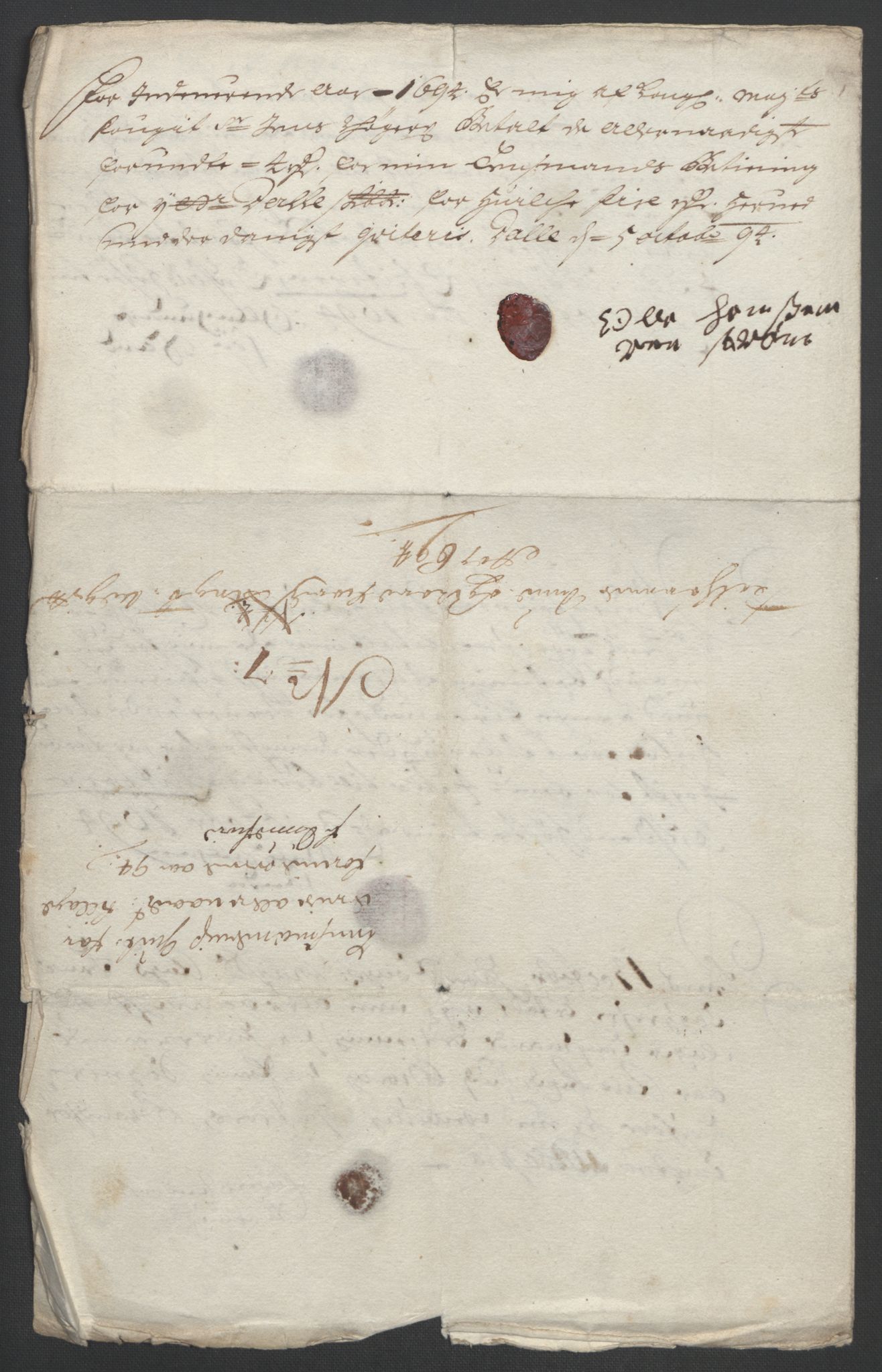 Rentekammeret inntil 1814, Reviderte regnskaper, Fogderegnskap, AV/RA-EA-4092/R53/L3421: Fogderegnskap Sunn- og Nordfjord, 1693-1694, p. 471