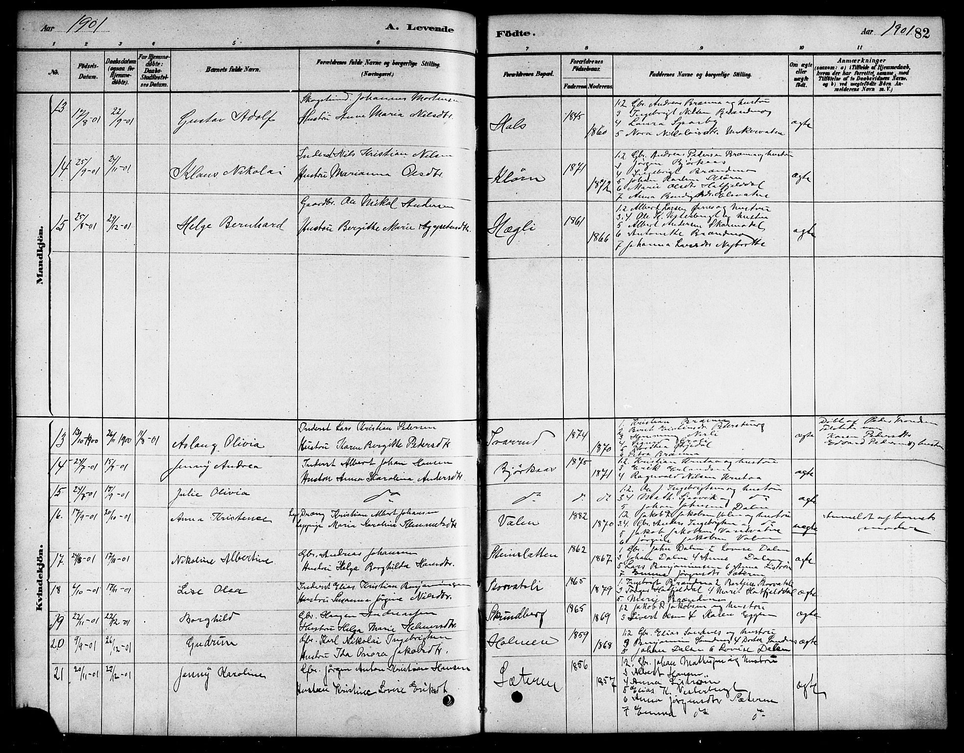 Ministerialprotokoller, klokkerbøker og fødselsregistre - Nordland, SAT/A-1459/823/L0330: Parish register (copy) no. 823C02, 1879-1916, p. 82