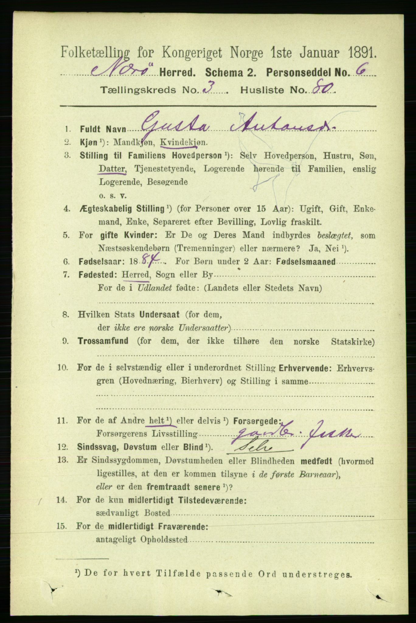 RA, 1891 census for 1751 Nærøy, 1891, p. 1778