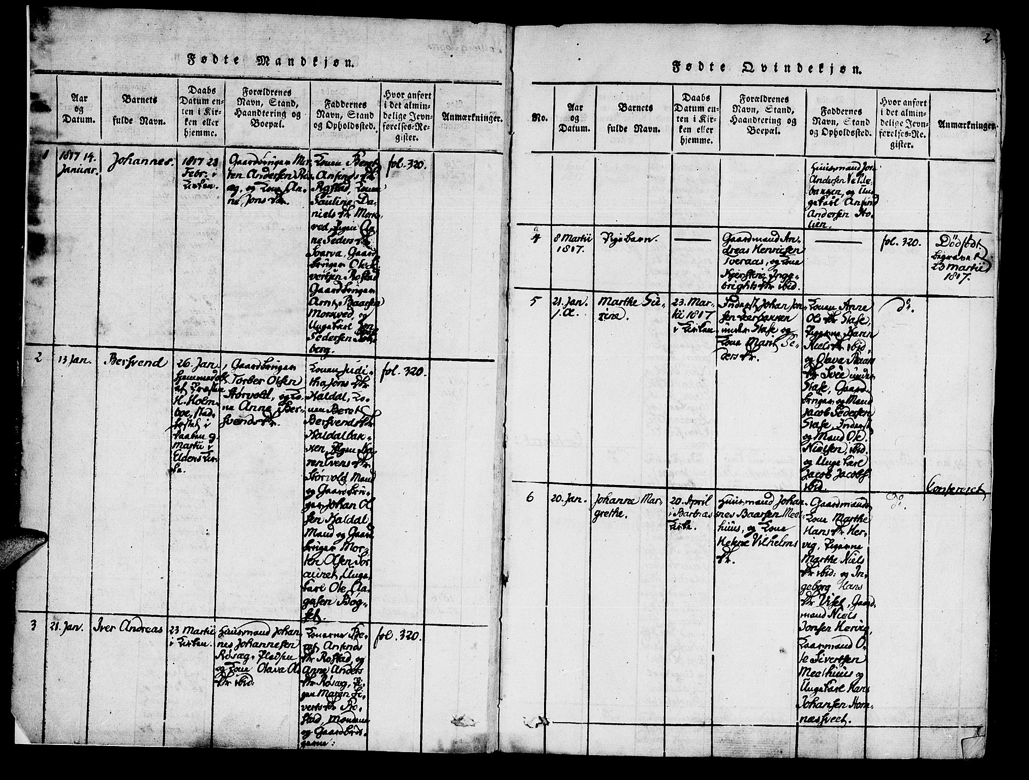 Ministerialprotokoller, klokkerbøker og fødselsregistre - Nord-Trøndelag, SAT/A-1458/741/L0387: Parish register (official) no. 741A03 /1, 1817-1822, p. 2