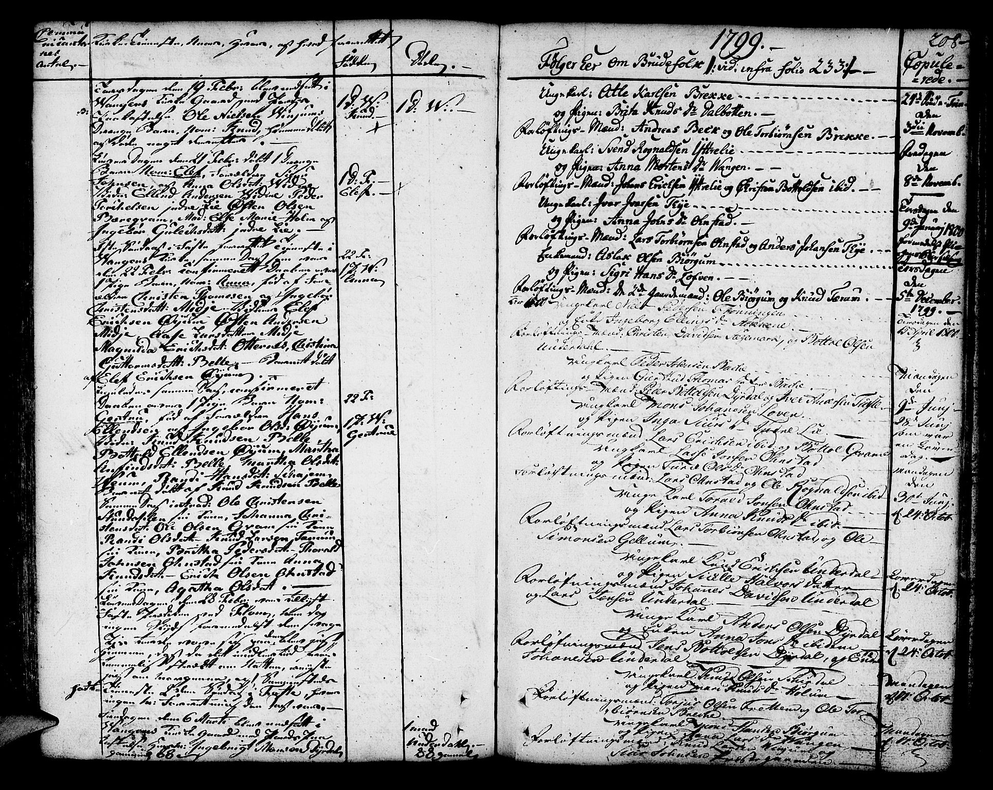 Aurland sokneprestembete, SAB/A-99937/H/Ha/Haa/L0004: Parish register (official) no. A 4, 1756-1801, p. 208