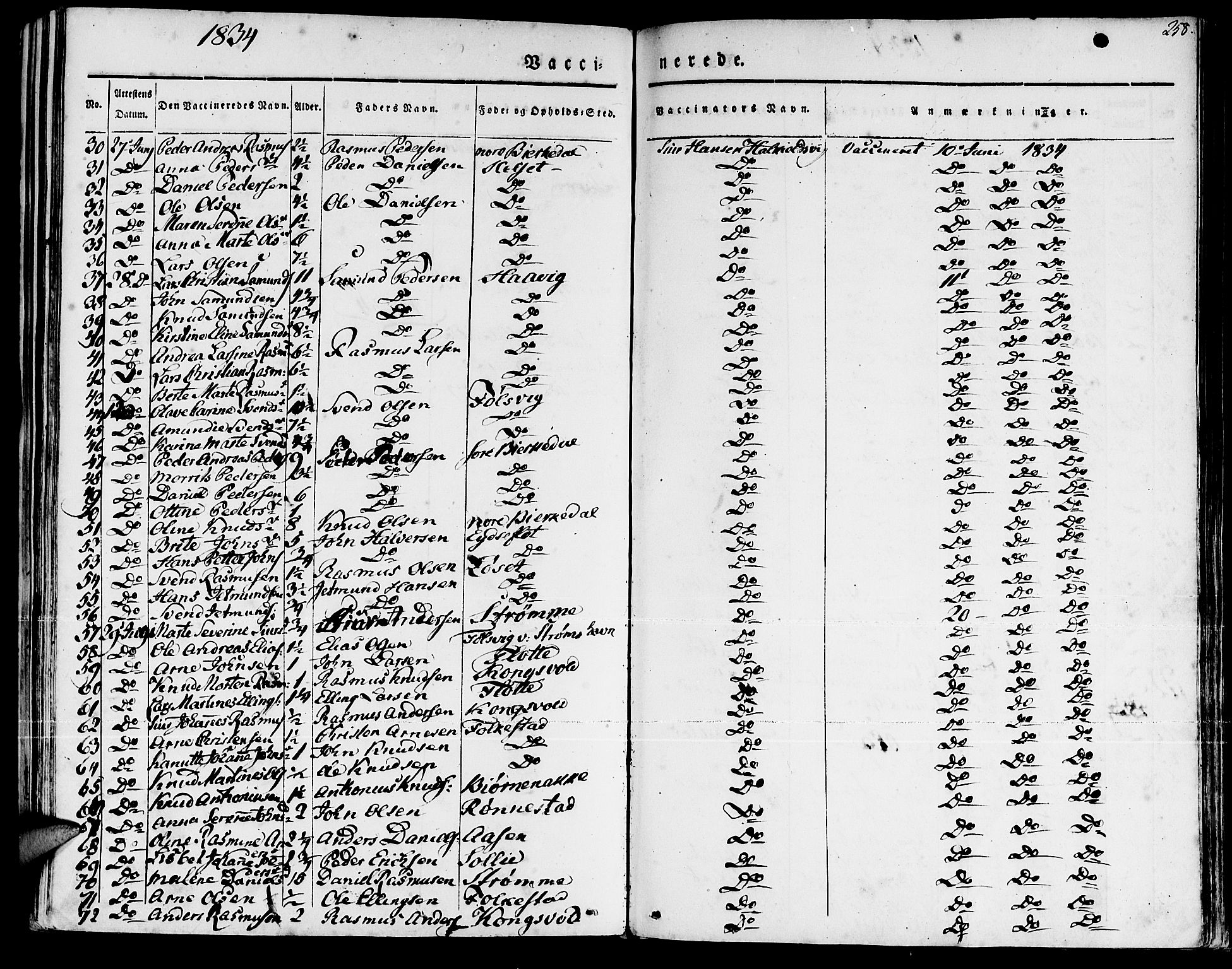 Ministerialprotokoller, klokkerbøker og fødselsregistre - Møre og Romsdal, AV/SAT-A-1454/511/L0139: Parish register (official) no. 511A06, 1831-1850, p. 258