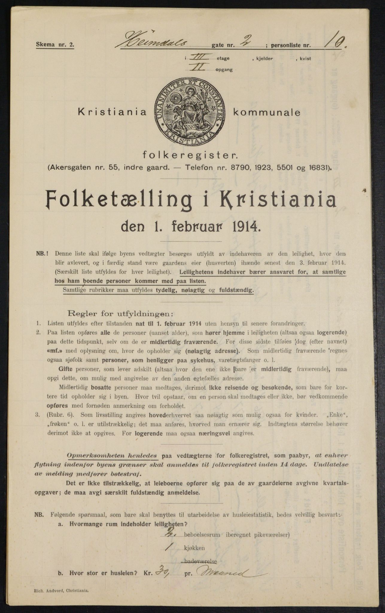 OBA, Municipal Census 1914 for Kristiania, 1914, p. 36637