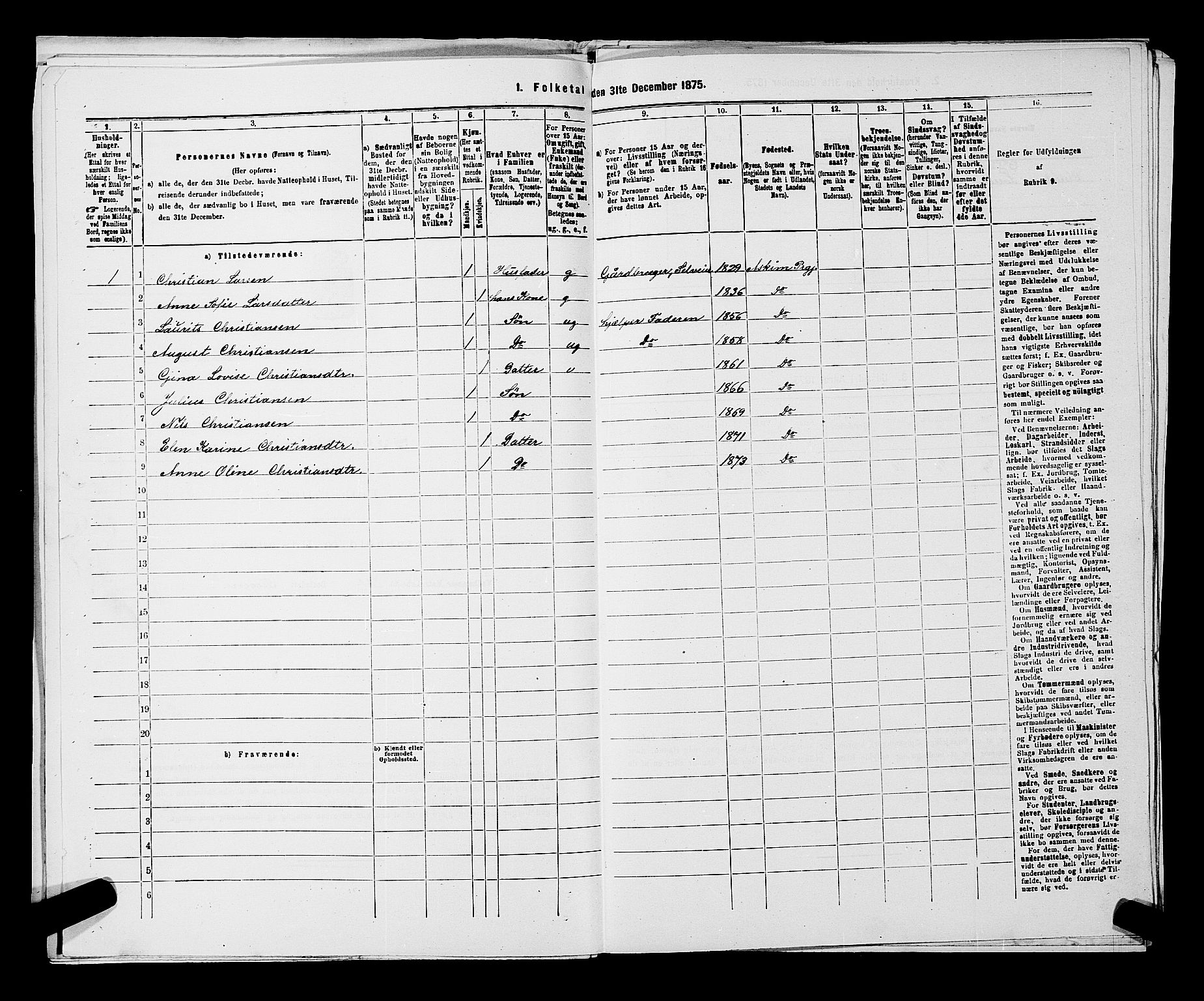 RA, 1875 census for 0124P Askim, 1875, p. 131