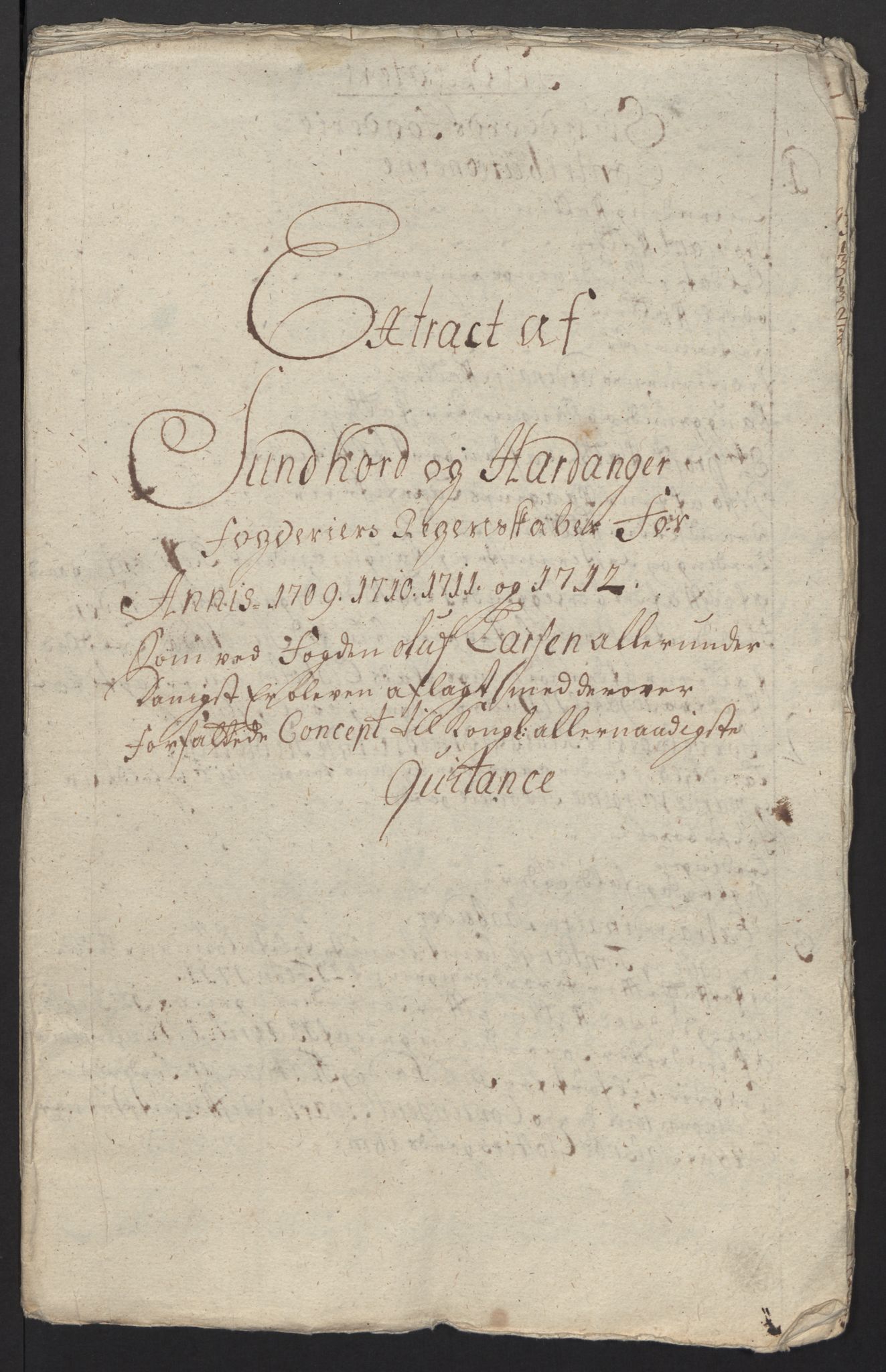 Rentekammeret inntil 1814, Reviderte regnskaper, Fogderegnskap, AV/RA-EA-4092/R48/L2988: Fogderegnskap Sunnhordland og Hardanger, 1712, p. 460