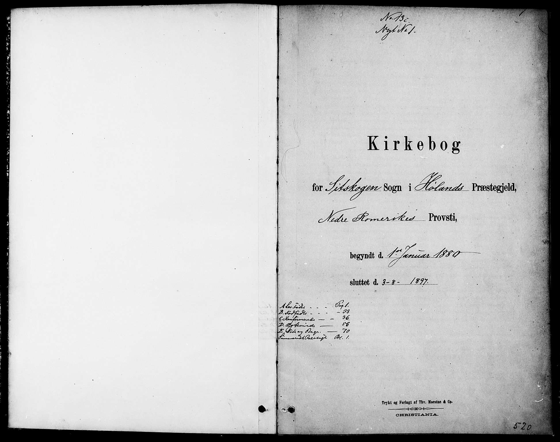 Høland prestekontor Kirkebøker, SAO/A-10346a/F/Fc/L0001: Parish register (official) no. III 1, 1880-1897