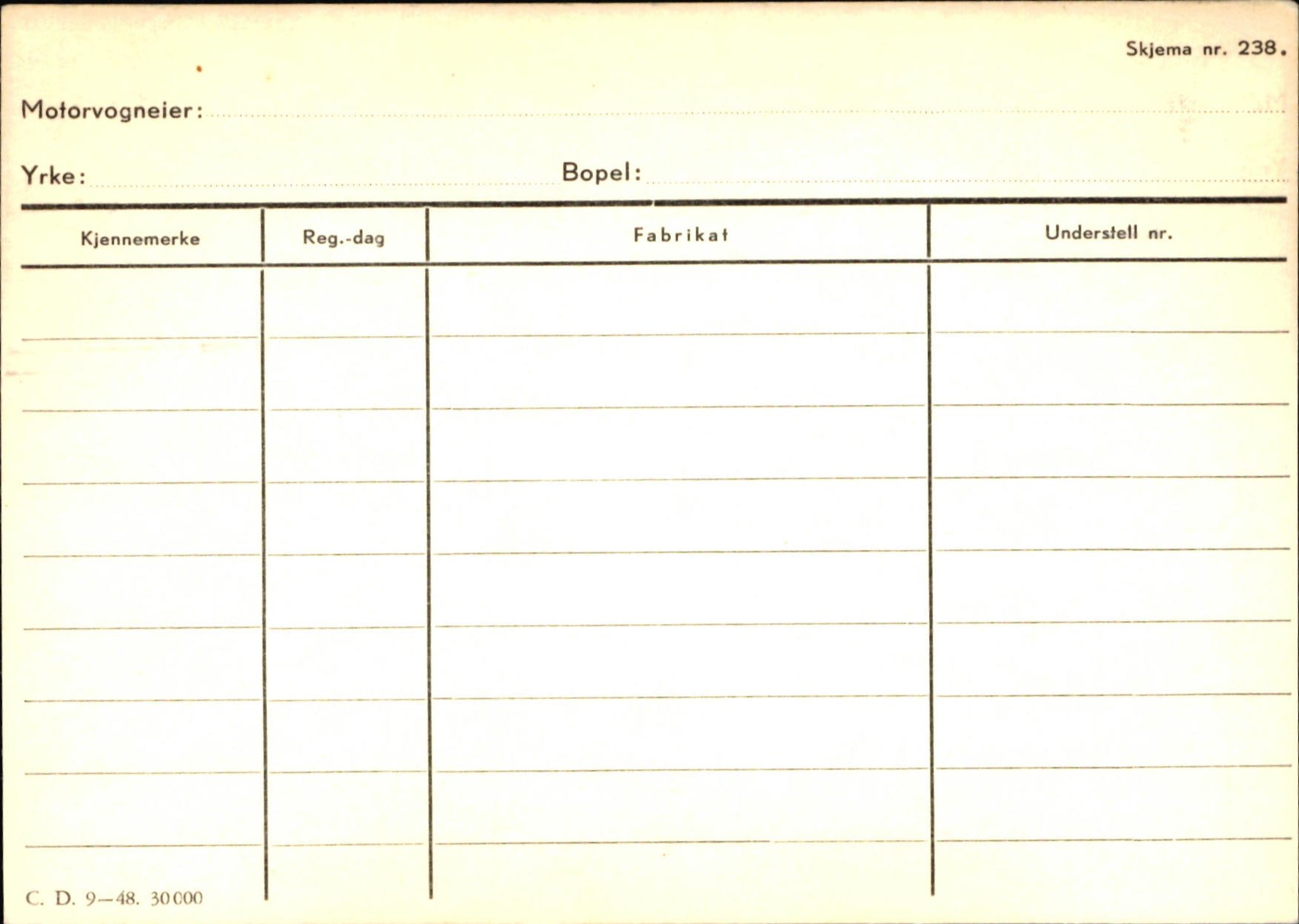 Statens vegvesen, Sogn og Fjordane vegkontor, AV/SAB-A-5301/4/F/L0131: Eigarregister Høyanger P-Å. Stryn S-Å, 1945-1975, p. 1251