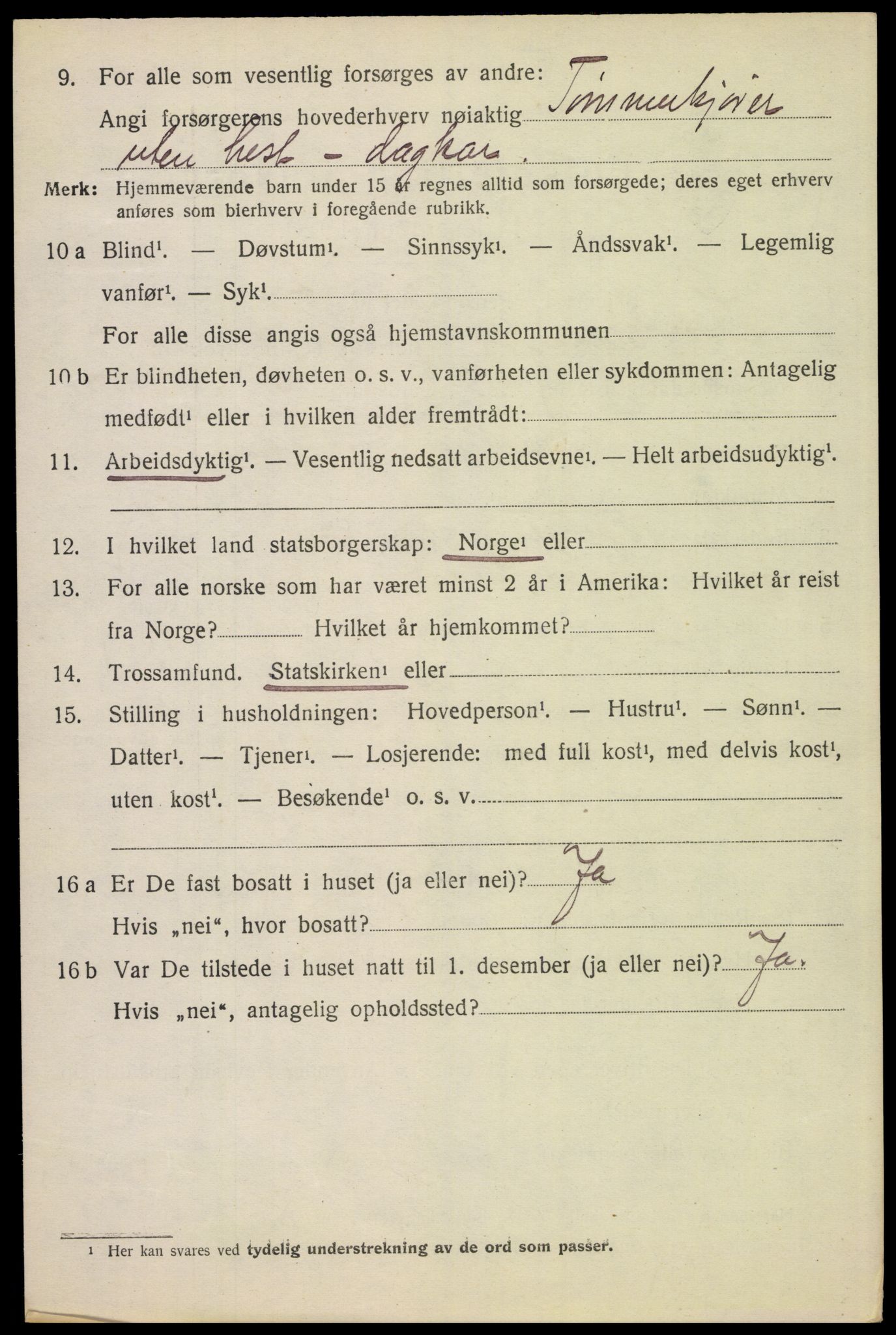 SAH, 1920 census for Stor-Elvdal, 1920, p. 3861