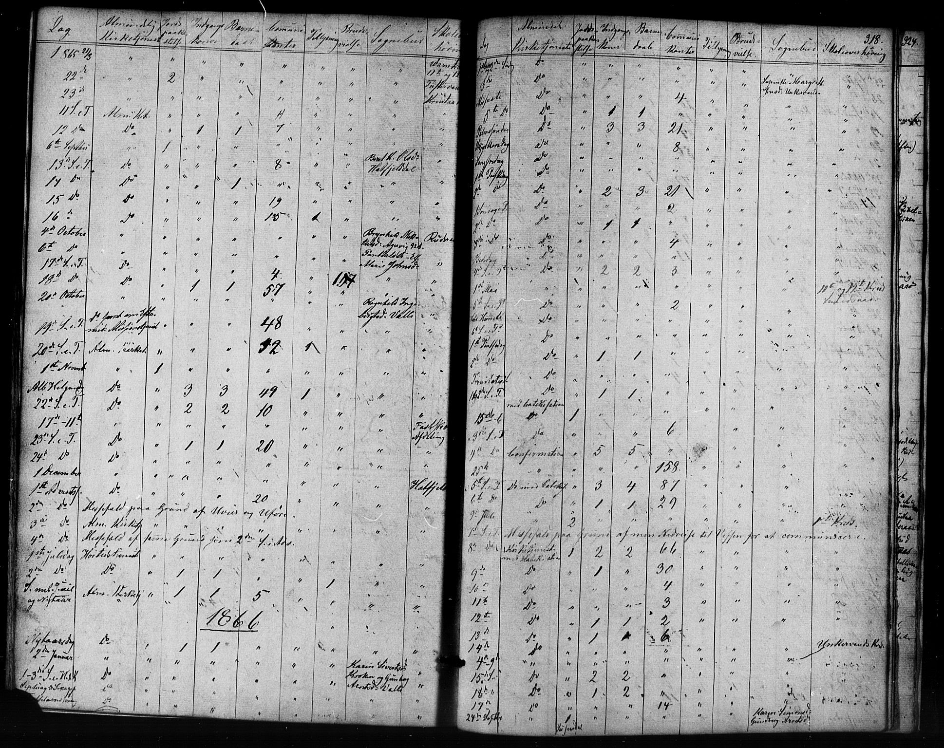 Ministerialprotokoller, klokkerbøker og fødselsregistre - Nordland, AV/SAT-A-1459/823/L0324: Parish register (official) no. 823A01, 1860-1878, p. 318