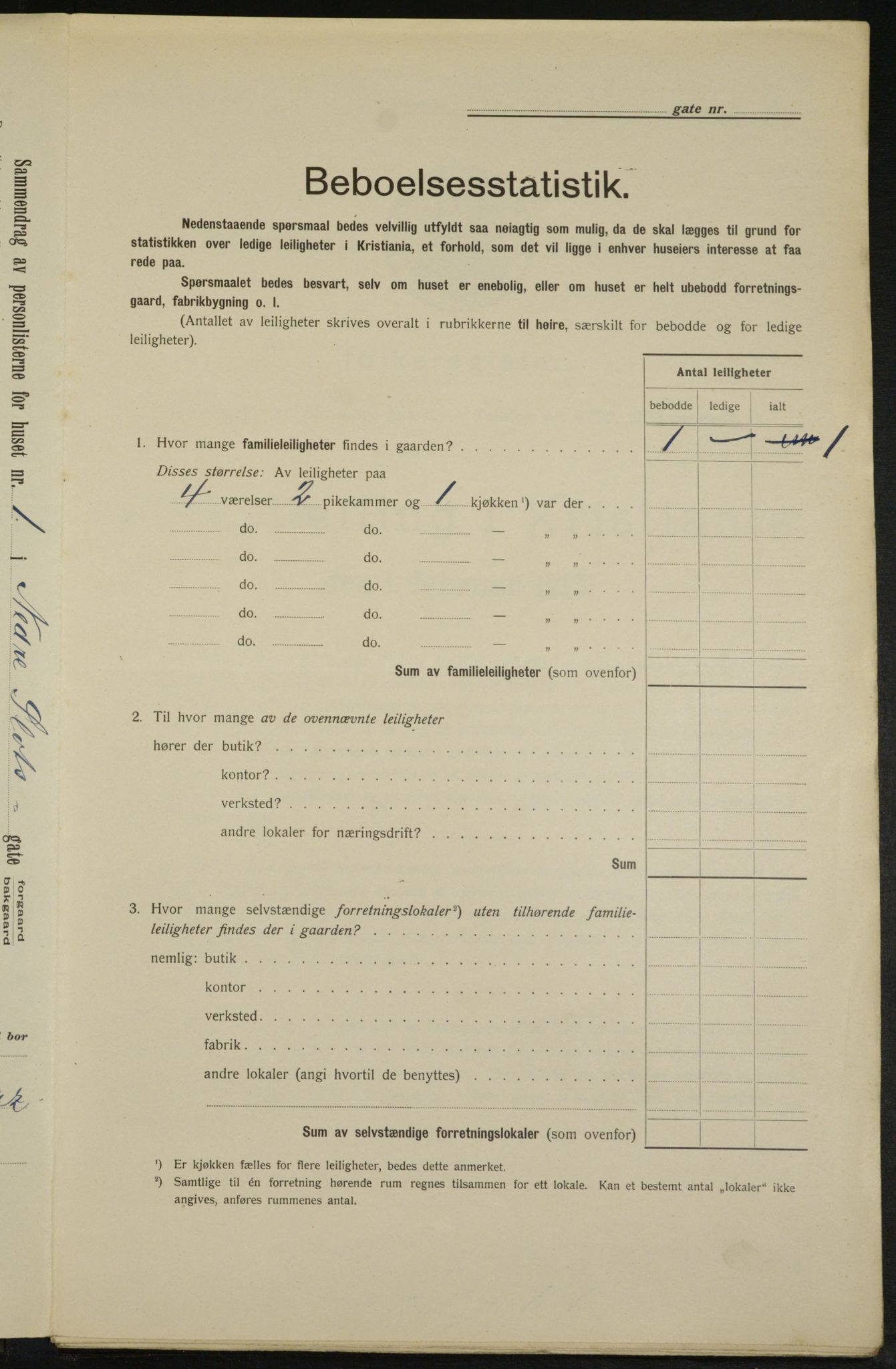 OBA, Municipal Census 1913 for Kristiania, 1913, p. 69408