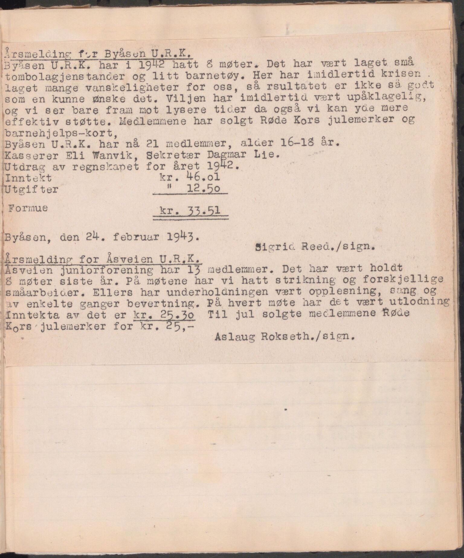 Trondheim Røde Kors, TRKO/PA-1204/A/Ab/L0004: Dagbok for Strinda Røde Kors, 1926-1952, p. 307