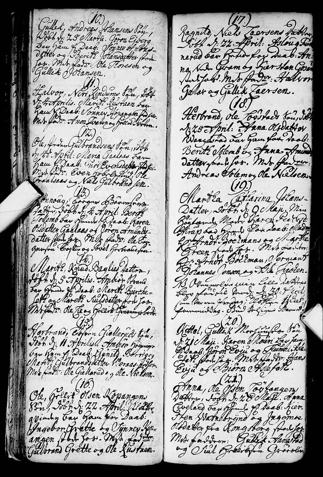 Flesberg kirkebøker, AV/SAKO-A-18/F/Fa/L0002: Parish register (official) no. I 2, 1726-1747