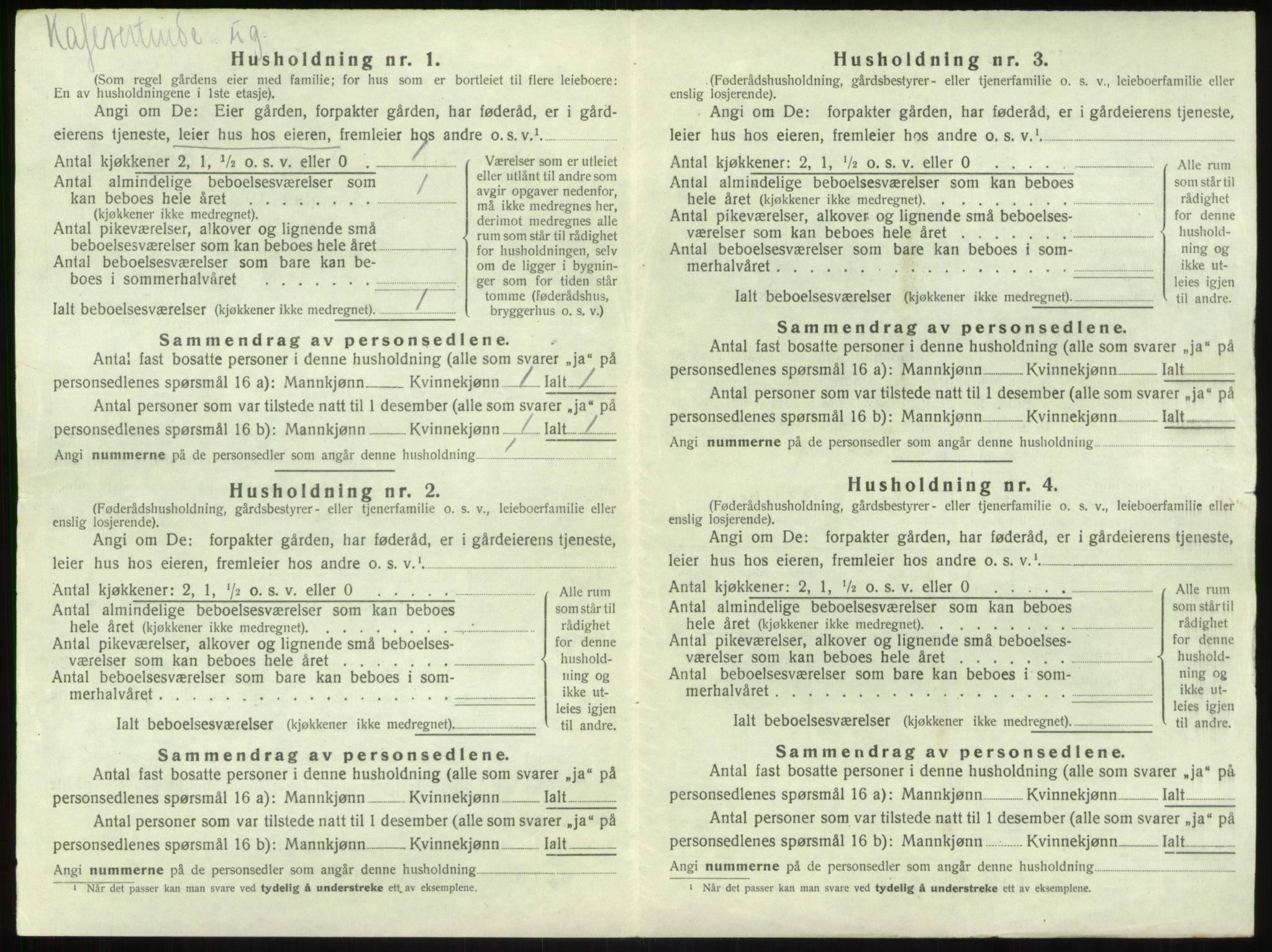 SAB, 1920 census for Kyrkjebø, 1920, p. 670