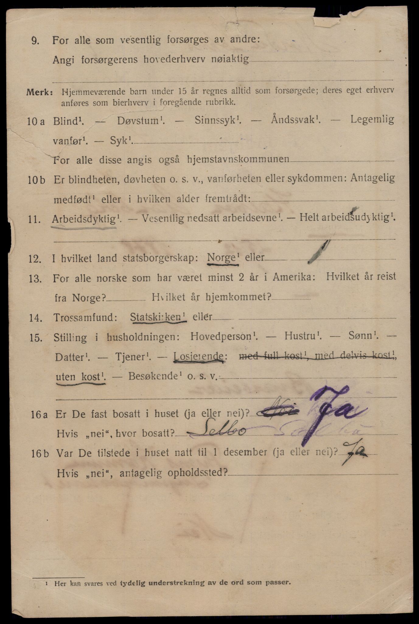 SAT, 1920 census for Trondheim, 1920, p. 84529