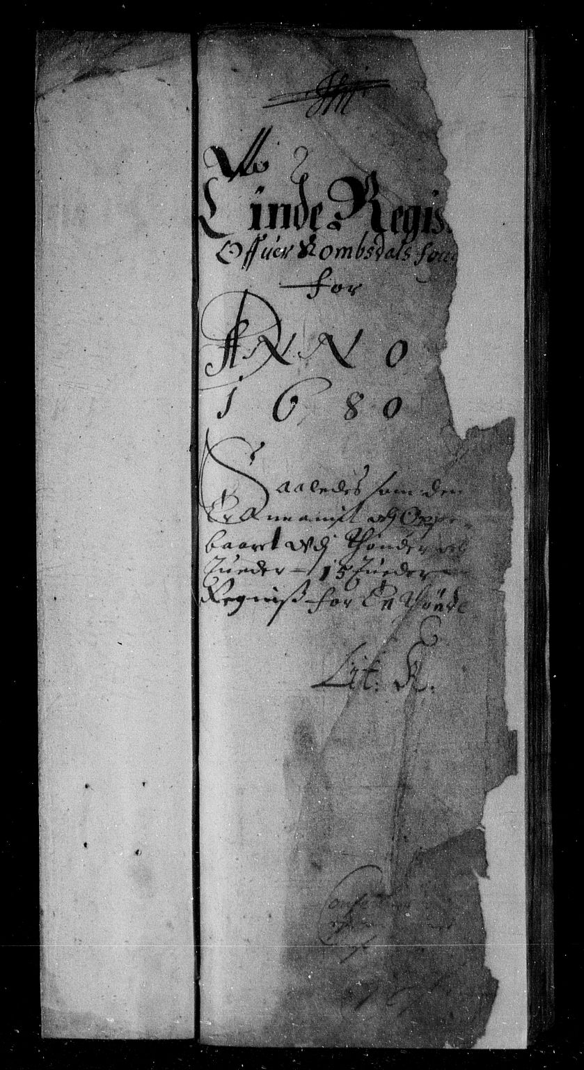 Rentekammeret inntil 1814, Reviderte regnskaper, Stiftamtstueregnskaper, Trondheim stiftamt og Nordland amt, AV/RA-EA-6044/R/Rf/L0061: Trondheim stiftamt, 1680