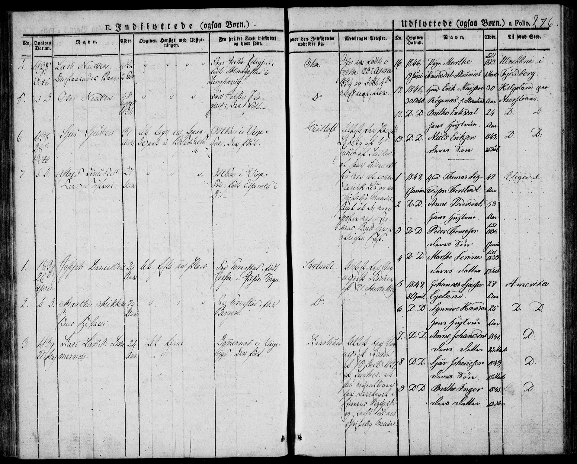 Skjold sokneprestkontor, AV/SAST-A-101847/H/Ha/Haa/L0005: Parish register (official) no. A 5, 1830-1856, p. 276