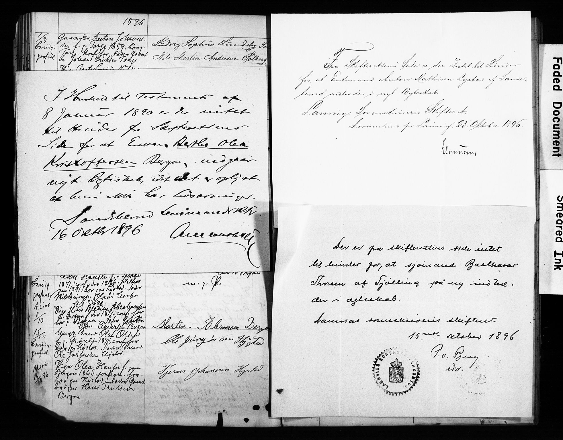 Sandar kirkebøker, SAKO/A-243/H/Ha/L0002: Banns register no. 2, 1880-1904