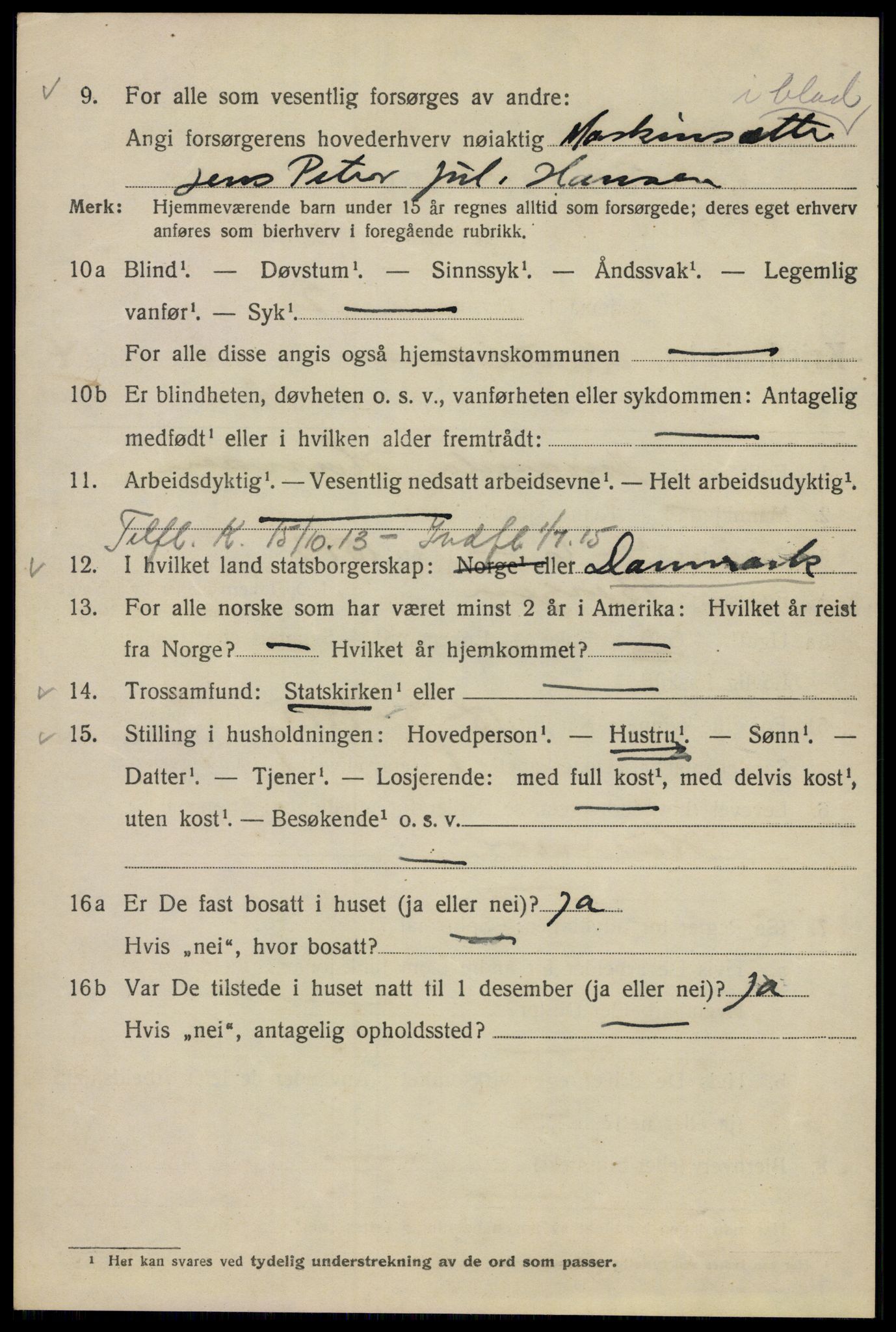 SAO, 1920 census for Kristiania, 1920, p. 272932