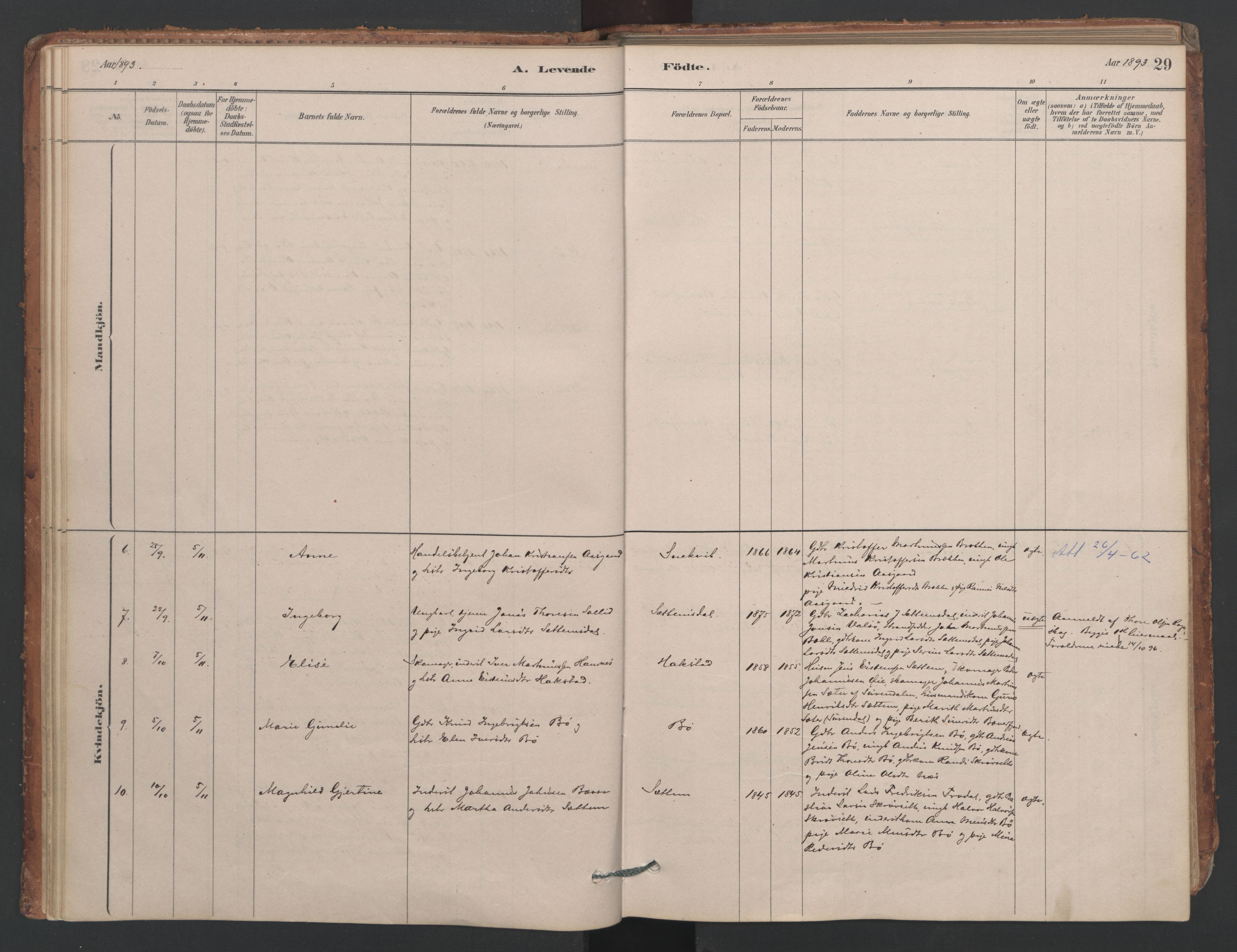 Ministerialprotokoller, klokkerbøker og fødselsregistre - Møre og Romsdal, AV/SAT-A-1454/594/L1036: Parish register (official) no. 594A02 (?), 1879-1910, p. 29