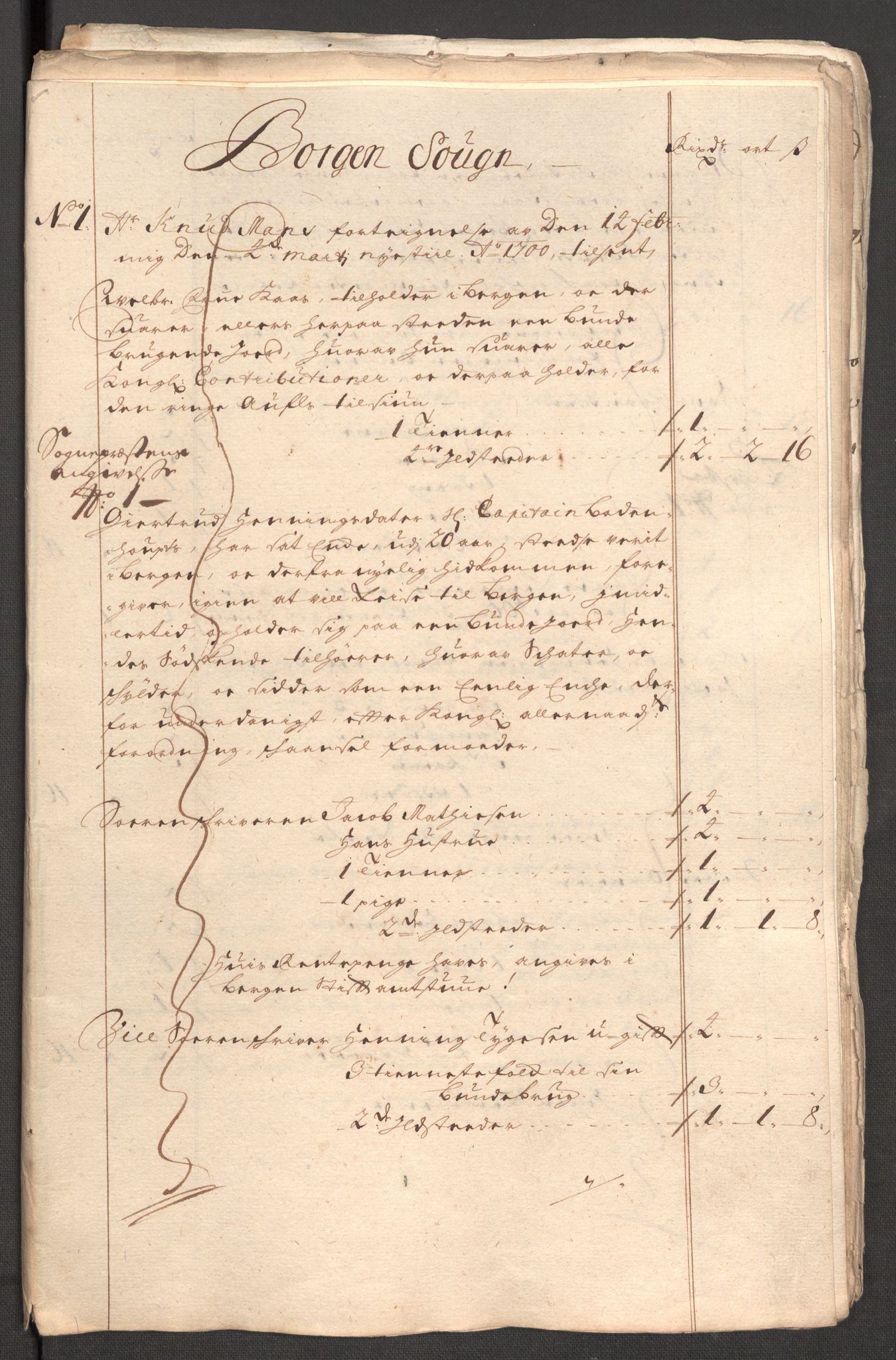 Rentekammeret inntil 1814, Reviderte regnskaper, Fogderegnskap, AV/RA-EA-4092/R54/L3557: Fogderegnskap Sunnmøre, 1699, p. 254