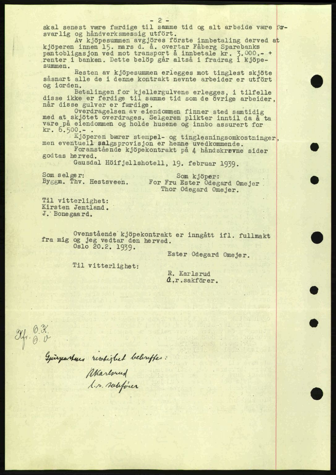 Sør-Gudbrandsdal tingrett, SAH/TING-004/H/Hb/Hbd/L0005: Mortgage book no. A5, 1938-1939, Diary no: : 416/1939
