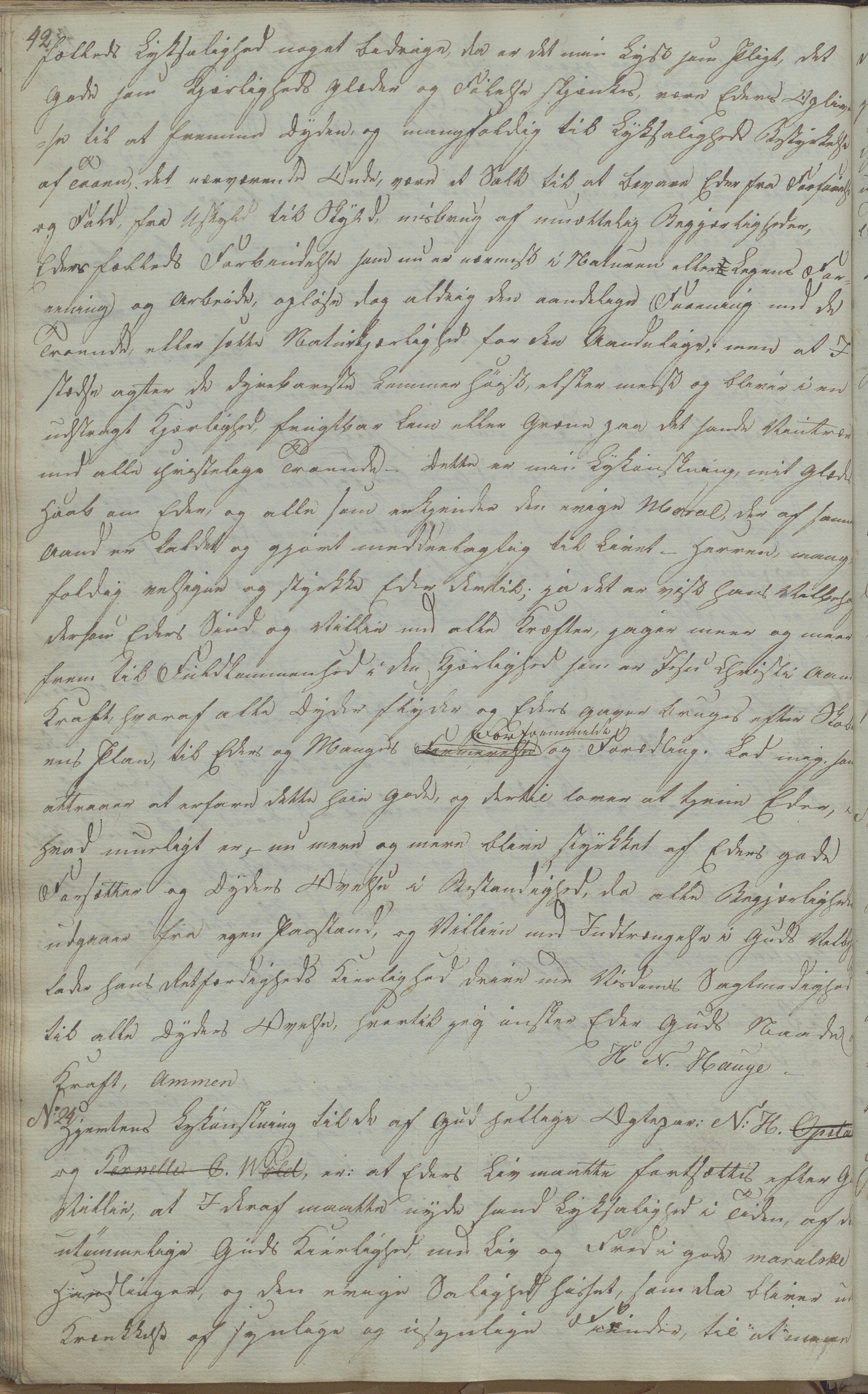 Heggtveitsamlingen, TMF/A-1007/H/L0052/0001: Innbundne brev Ms. S, med innlagt registratur / Innbundne brev Ms S. , 1801-1823, p. 42