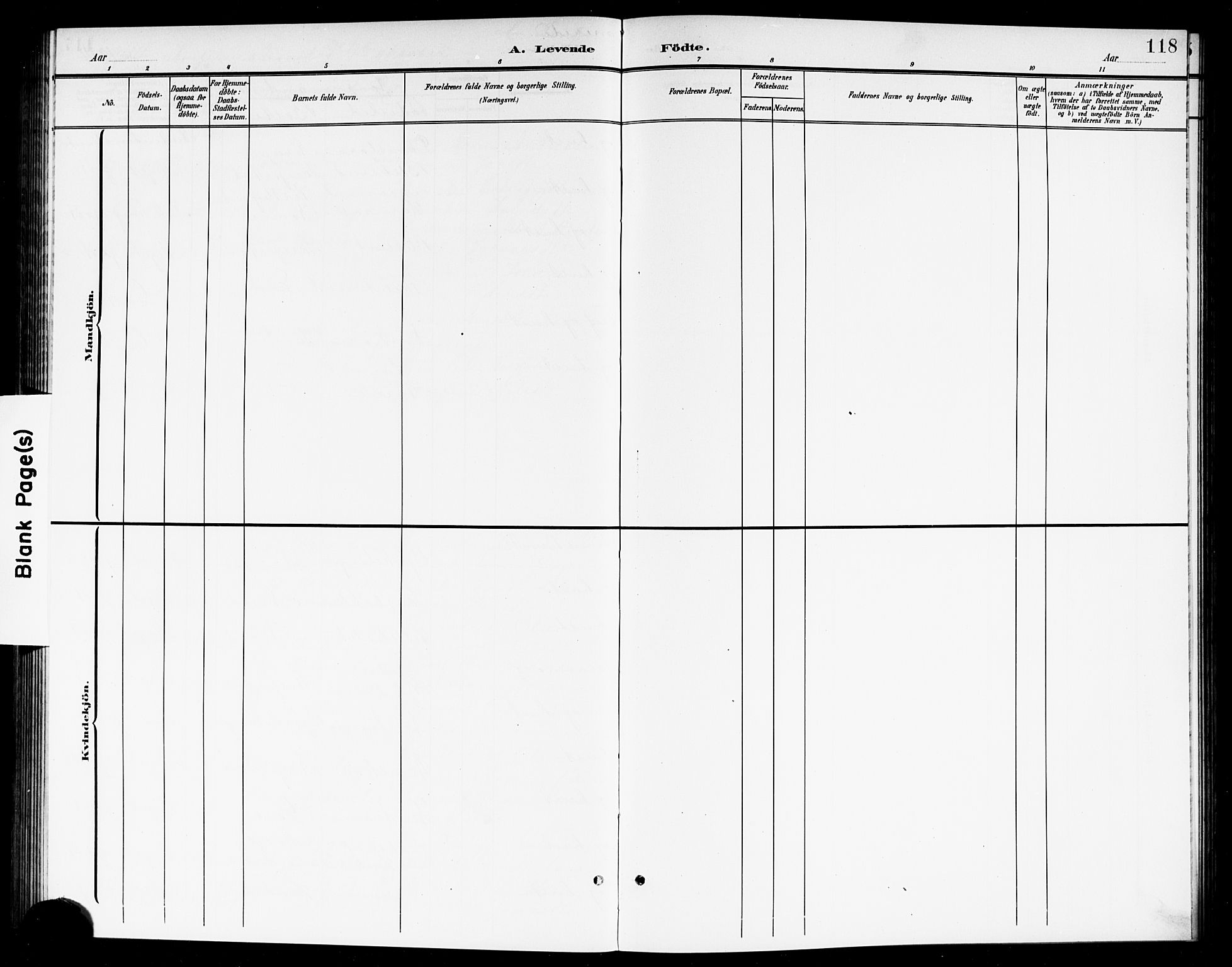 Høland prestekontor Kirkebøker, AV/SAO-A-10346a/G/Ga/L0007: Parish register (copy) no. I 7, 1902-1914, p. 118