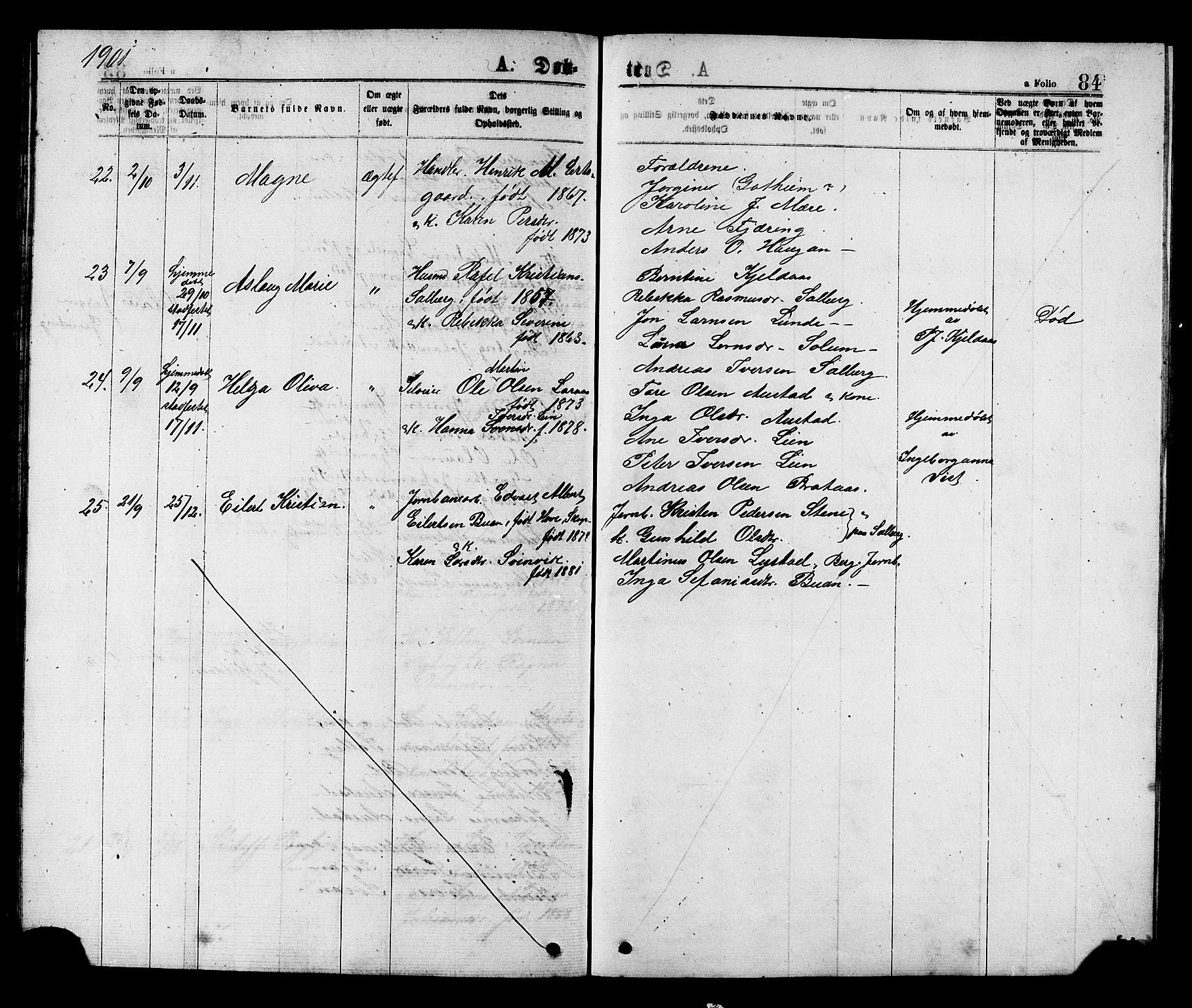 Ministerialprotokoller, klokkerbøker og fødselsregistre - Nord-Trøndelag, AV/SAT-A-1458/731/L0311: Parish register (copy) no. 731C02, 1875-1911, p. 84