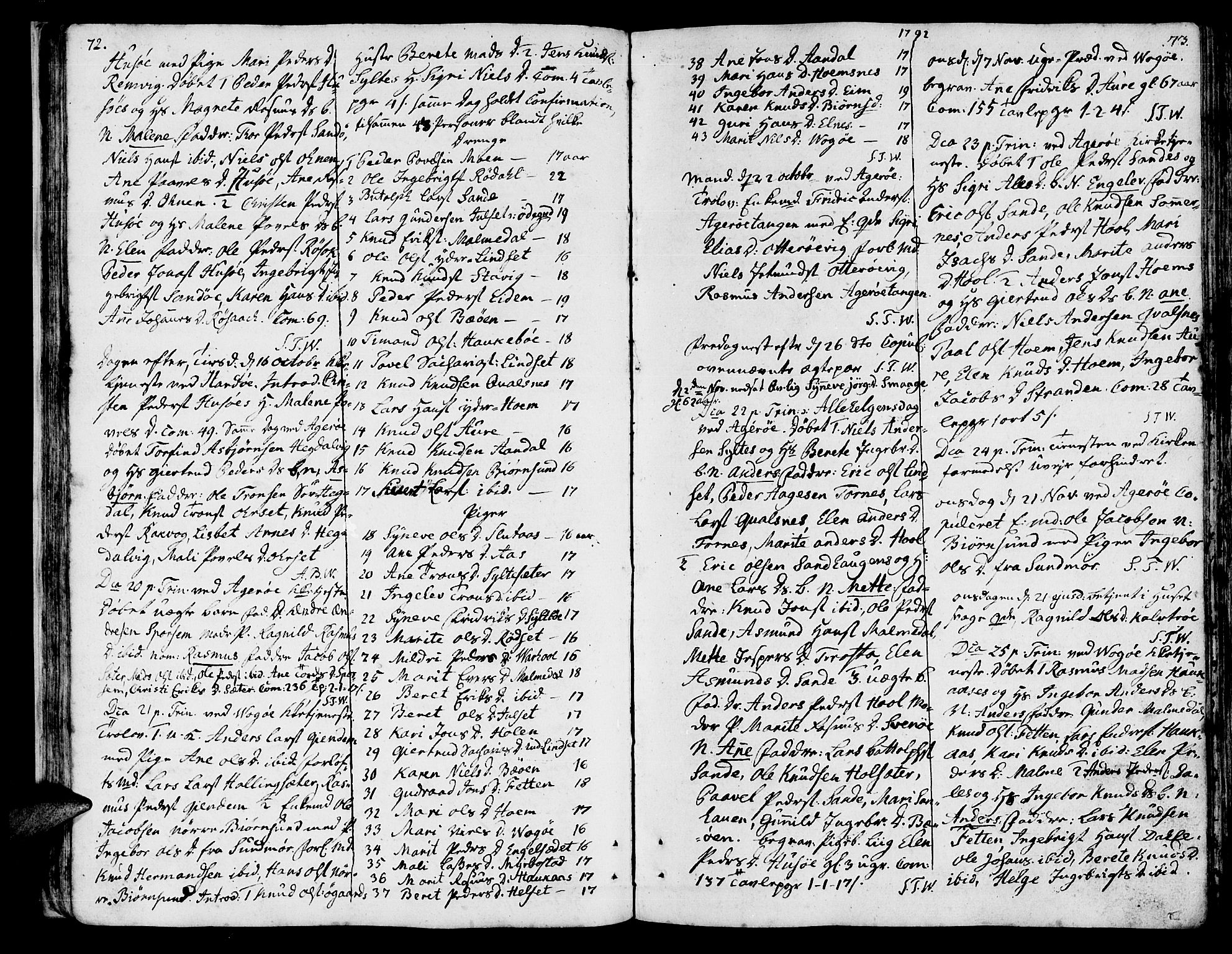 Ministerialprotokoller, klokkerbøker og fødselsregistre - Møre og Romsdal, AV/SAT-A-1454/560/L0717: Parish register (official) no. 560A01, 1785-1808, p. 72-73
