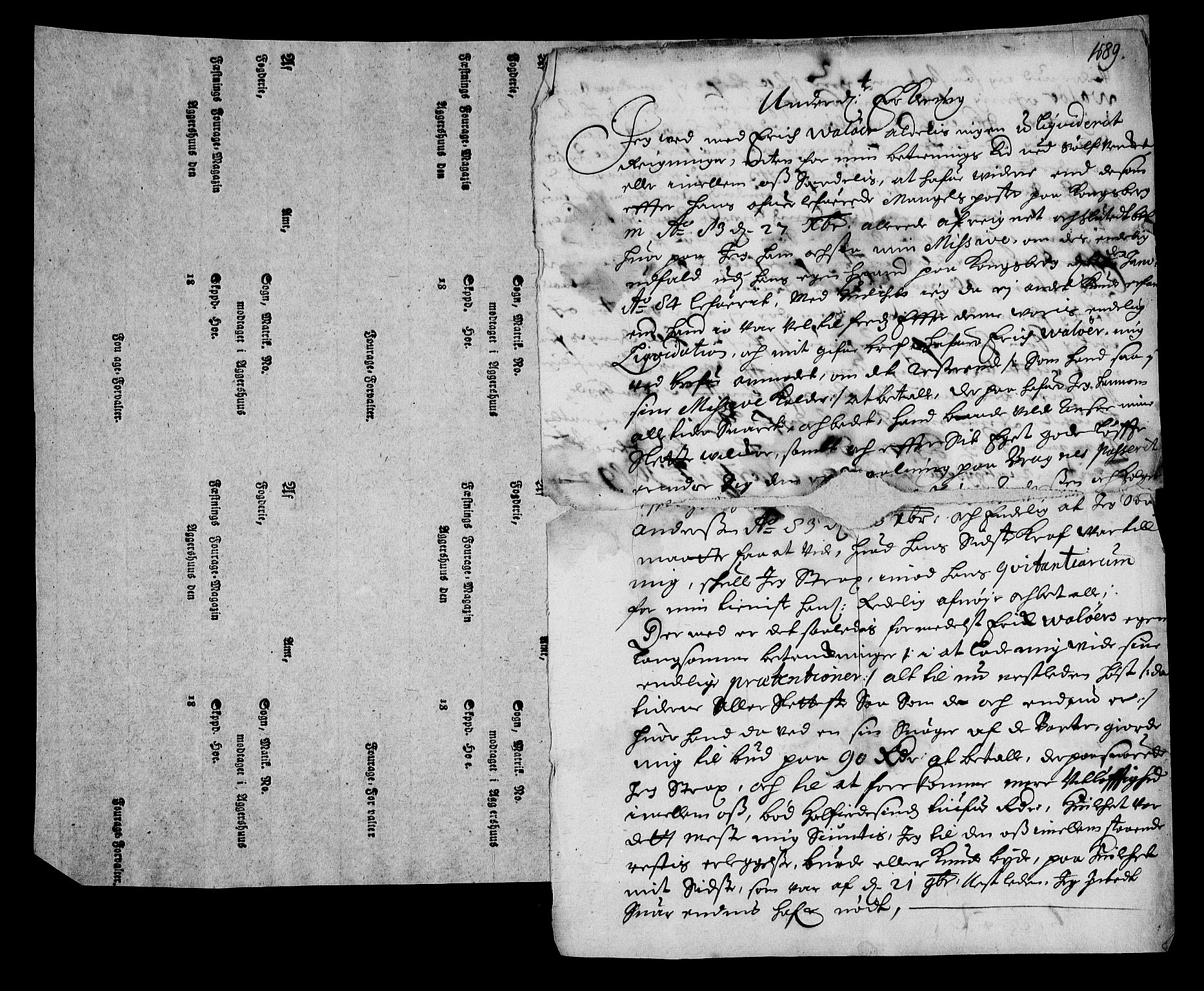 Stattholderembetet 1572-1771, AV/RA-EA-2870/Af/L0003: Avskrifter av vedlegg til originale supplikker, nummerert i samsvar med supplikkbøkene, 1689-1691, p. 21