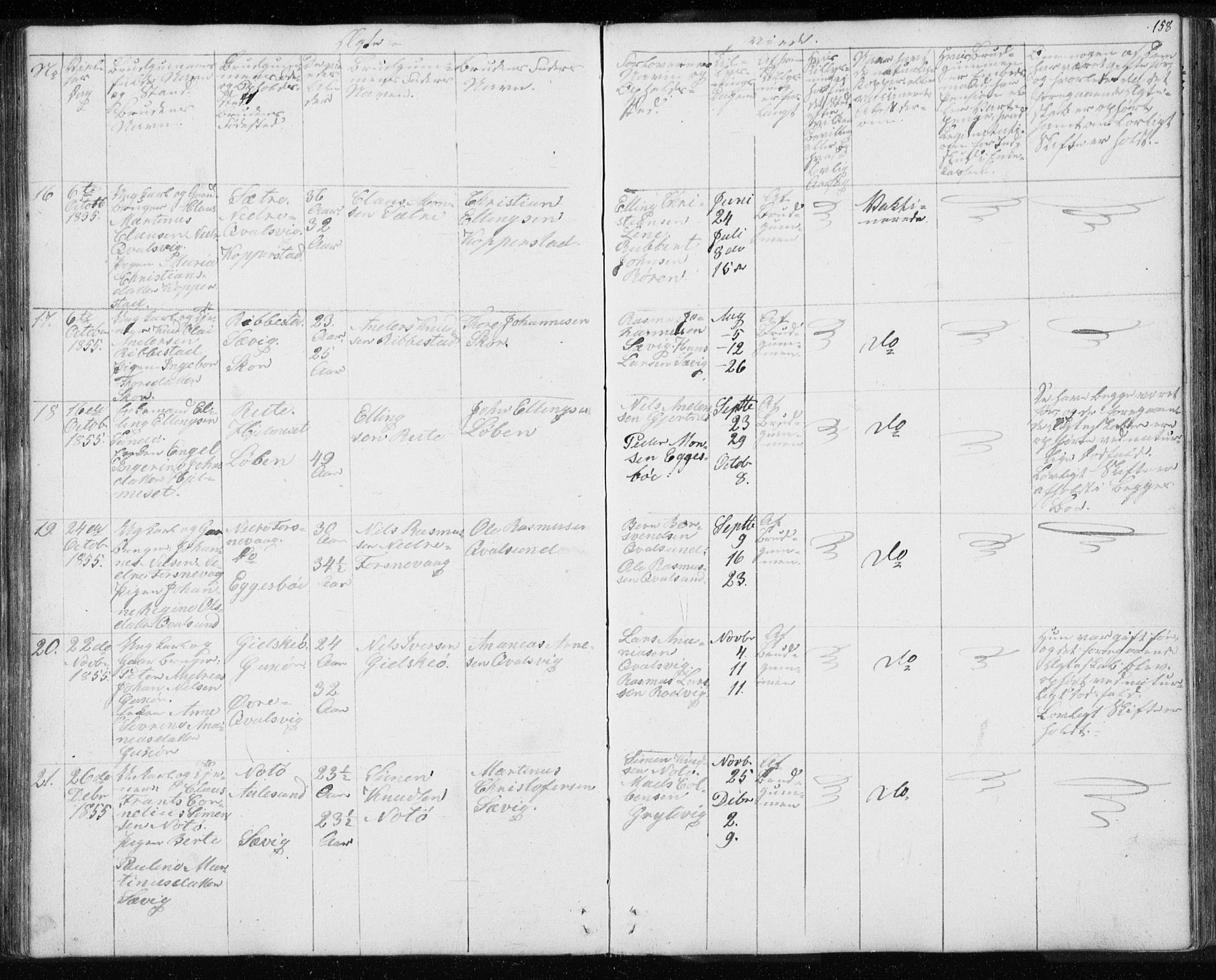 Ministerialprotokoller, klokkerbøker og fødselsregistre - Møre og Romsdal, AV/SAT-A-1454/507/L0079: Parish register (copy) no. 507C02, 1854-1877, p. 158