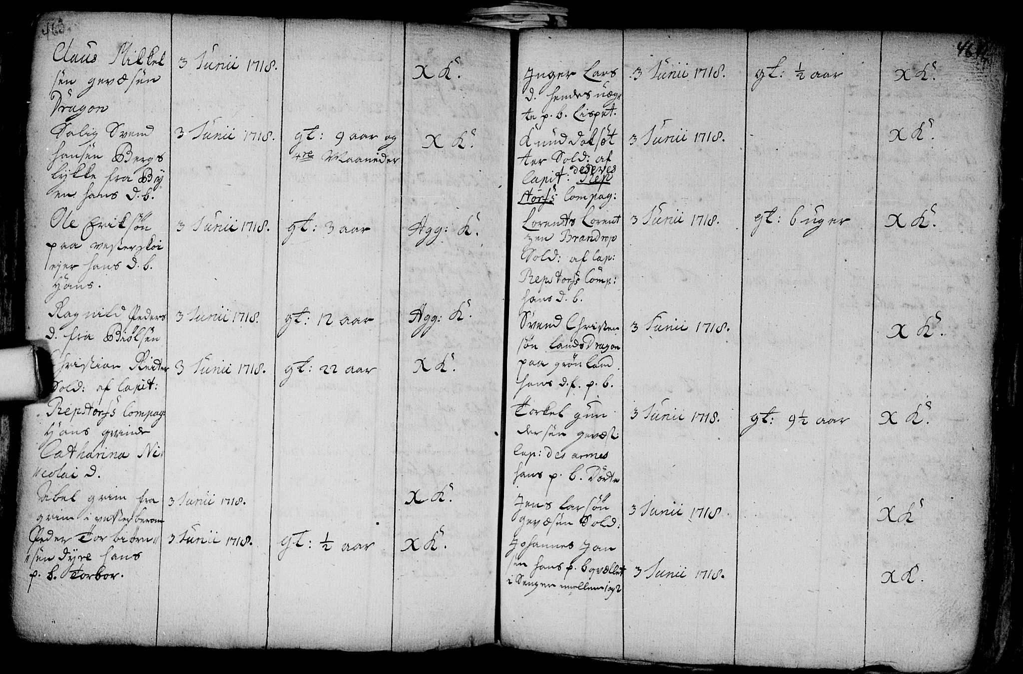 Aker prestekontor kirkebøker, AV/SAO-A-10861/F/L0002: Parish register (official) no. 2, 1714-1720, p. 463-464