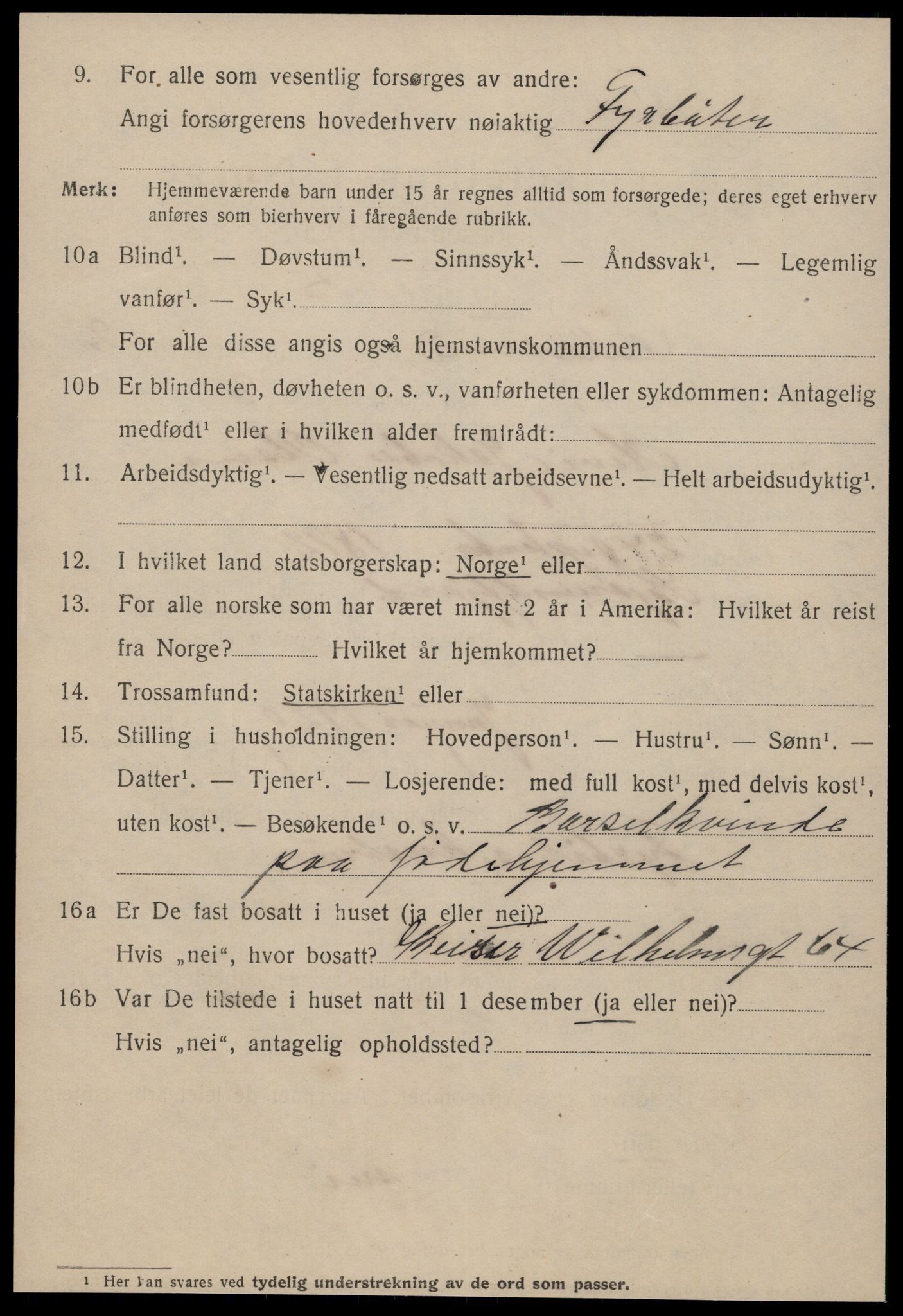 SAT, 1920 census for Ålesund, 1920, p. 10883