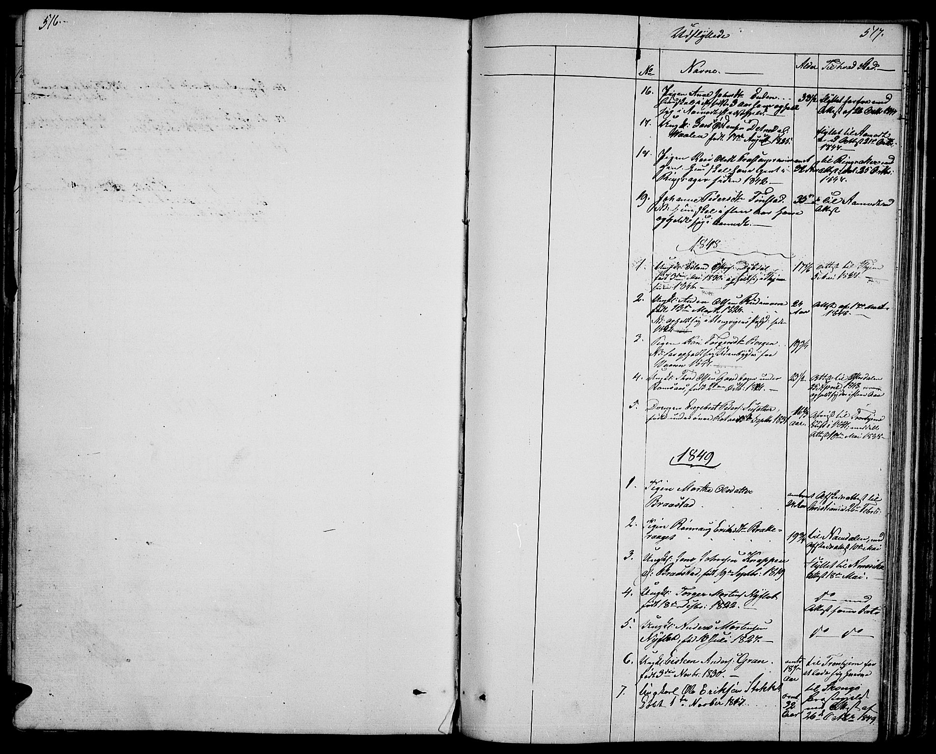 Ringebu prestekontor, SAH/PREST-082/H/Ha/Hab/L0002: Parish register (copy) no. 2, 1839-1853, p. 516-517