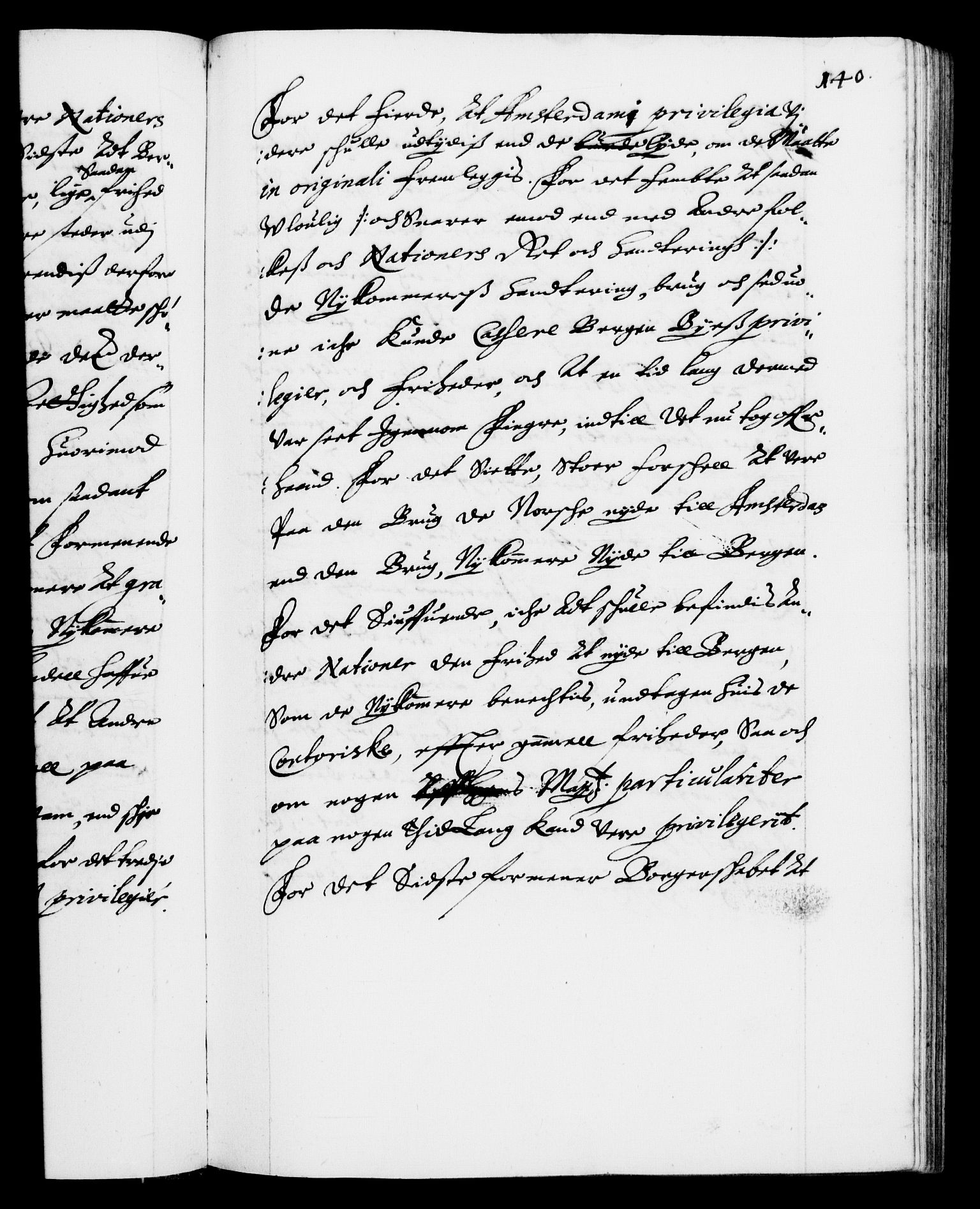 Danske Kanselli 1572-1799, AV/RA-EA-3023/F/Fc/Fca/Fcab/L0006: Norske tegnelser (mikrofilm), 1634-1639, p. 140a