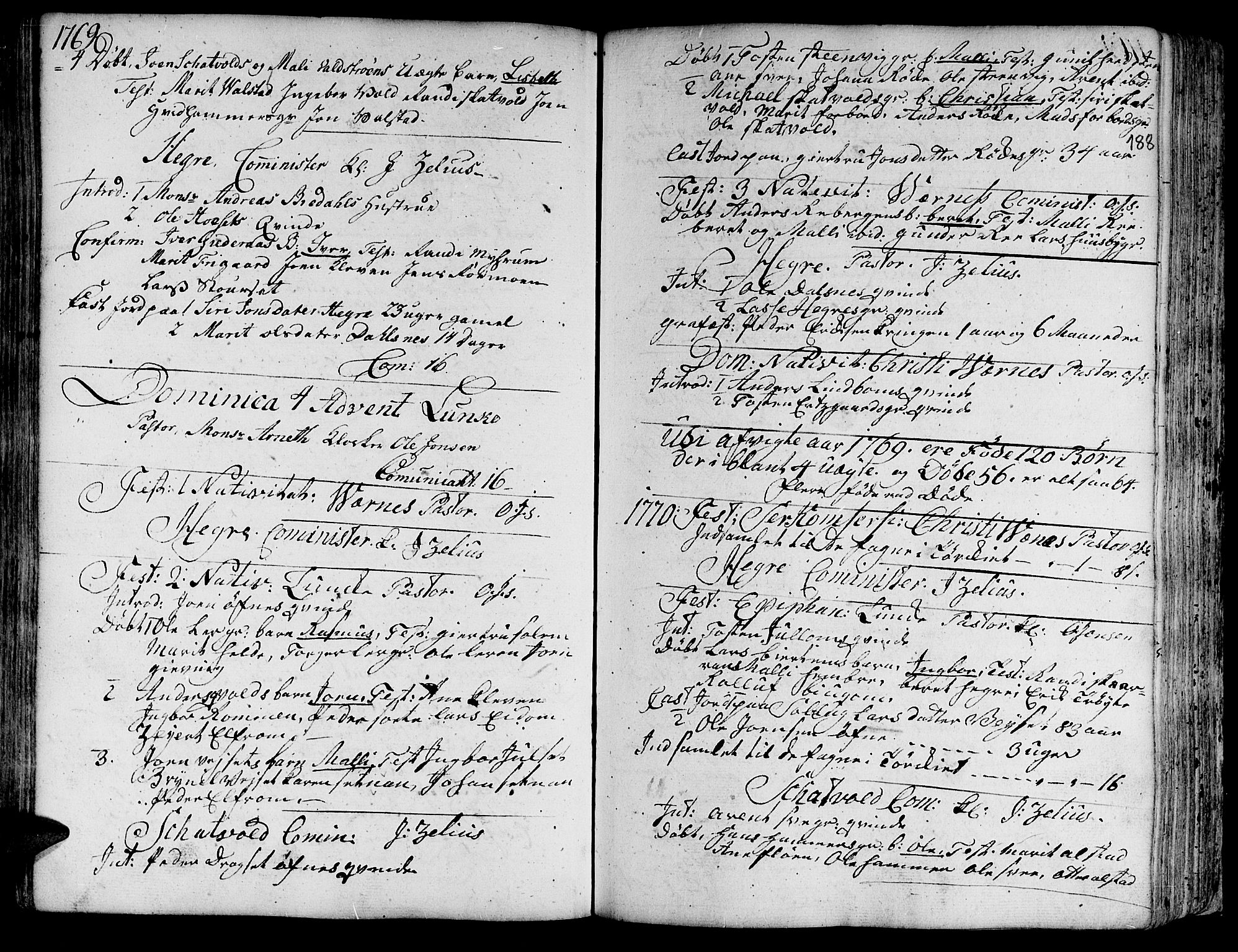 Ministerialprotokoller, klokkerbøker og fødselsregistre - Nord-Trøndelag, AV/SAT-A-1458/709/L0057: Parish register (official) no. 709A05, 1755-1780, p. 188