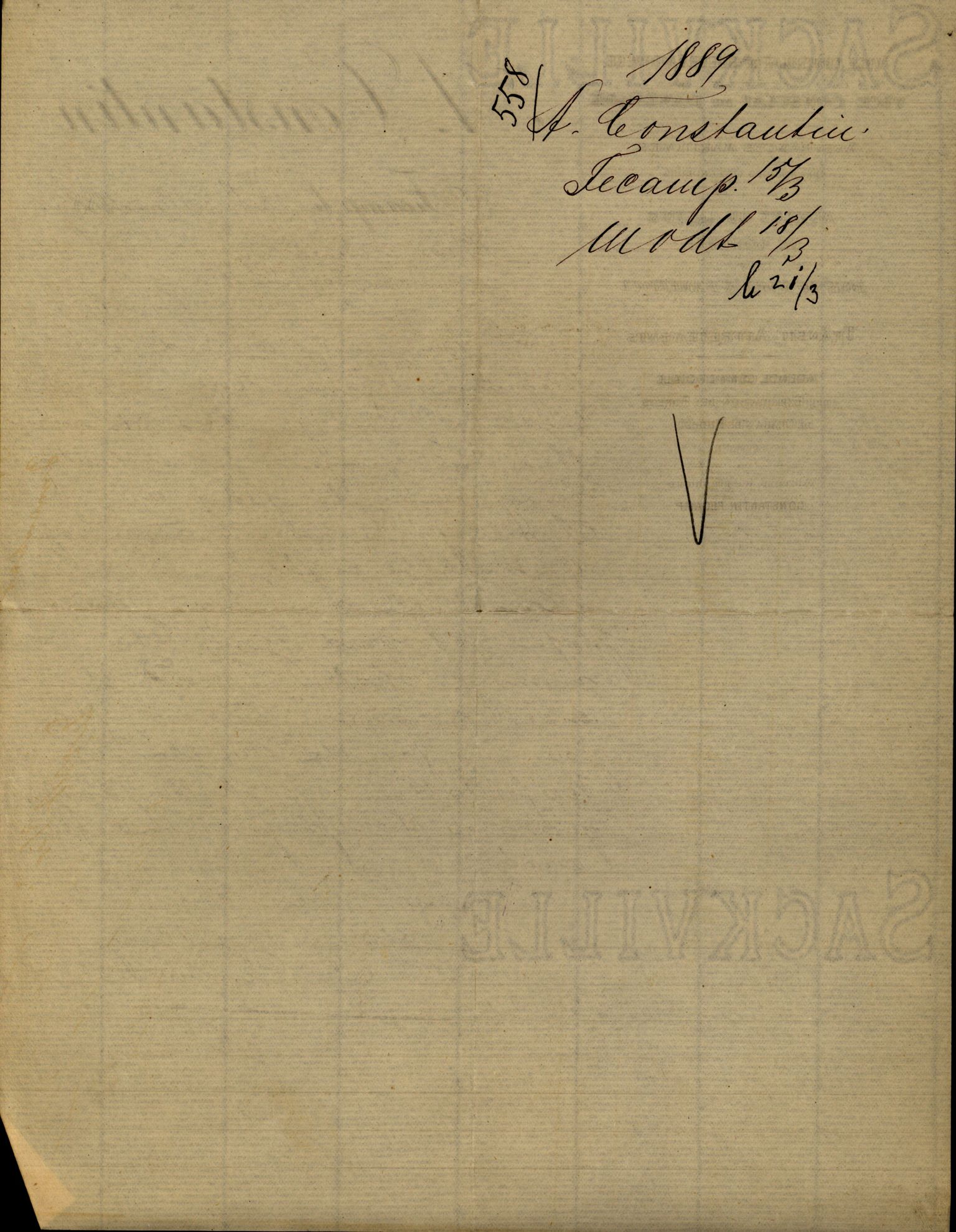 Pa 63 - Østlandske skibsassuranceforening, VEMU/A-1079/G/Ga/L0020/0001: Havaridokumenter / Tellus, Telanak, Wilhelmine, 1887, p. 42