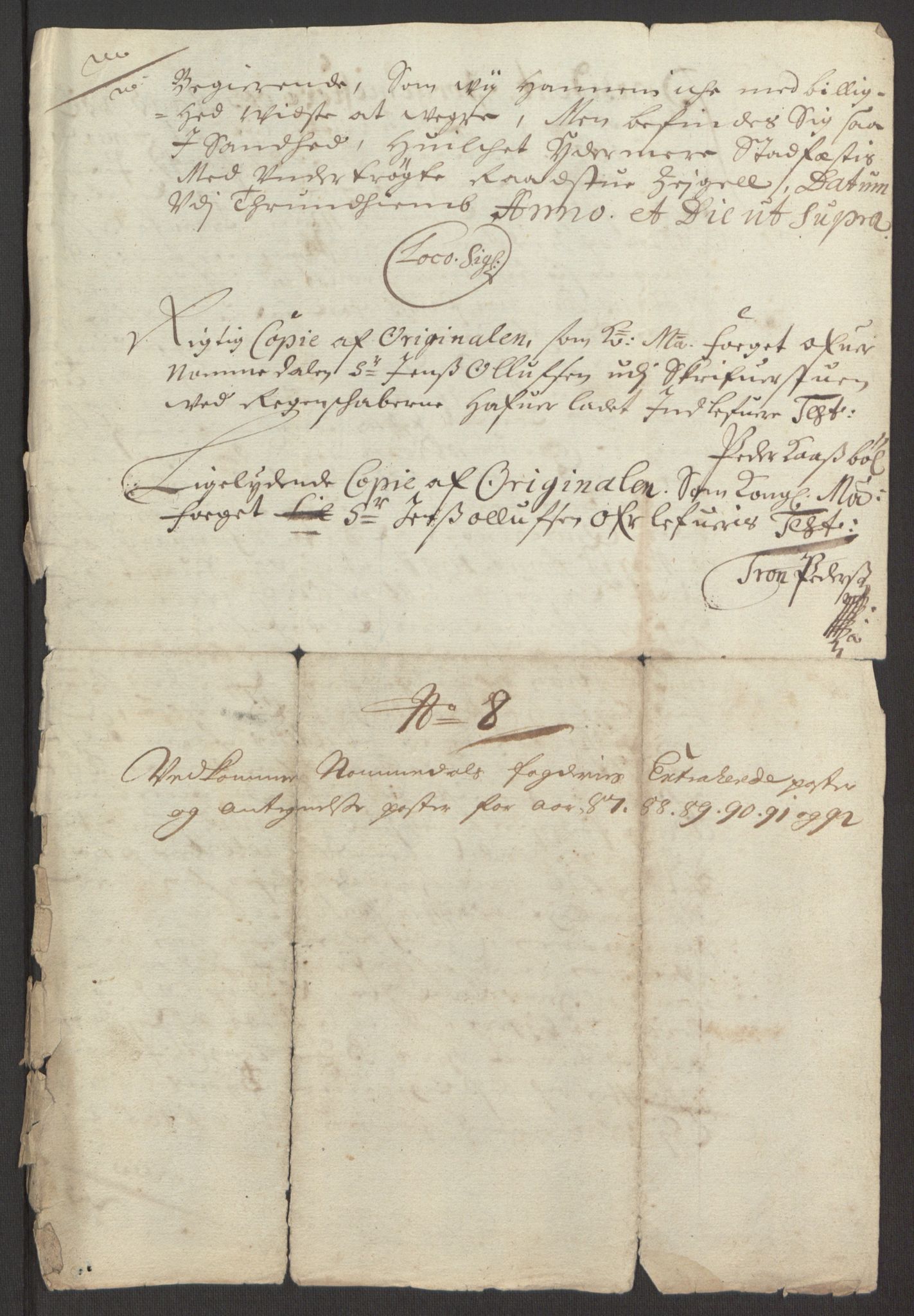 Rentekammeret inntil 1814, Reviderte regnskaper, Fogderegnskap, AV/RA-EA-4092/R64/L4424: Fogderegnskap Namdal, 1692-1695, p. 221